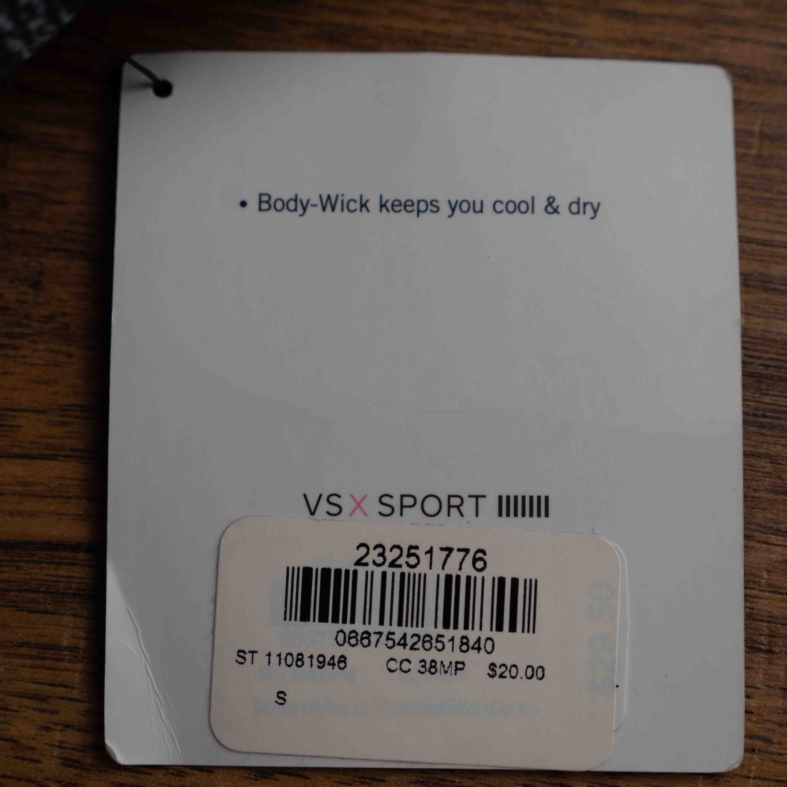 Victoria's Secret VSX Sport Black & White Sports Bra Small NWT RRP $20.00 image 5