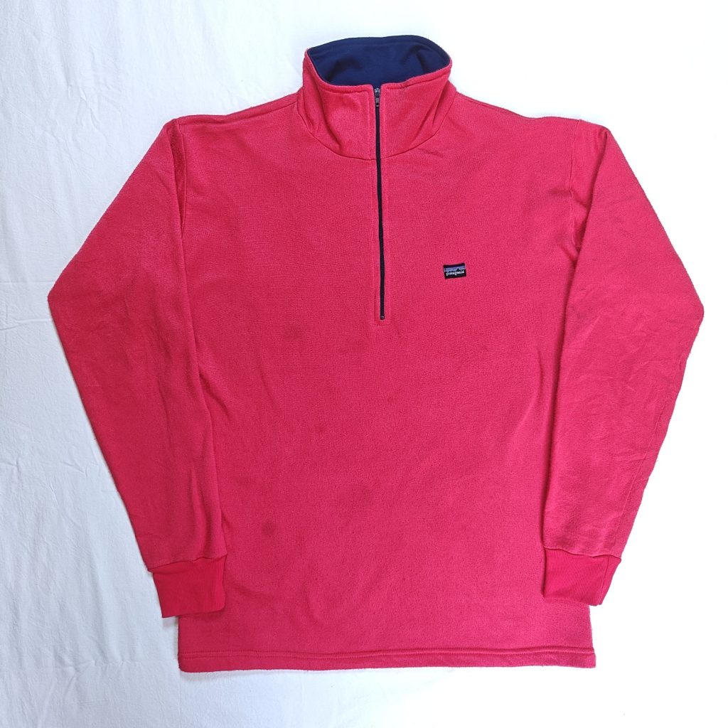 Vintage Patagonia Capilene U.S.A Half Zip Fleece Pullover Sweatshirt Large Red