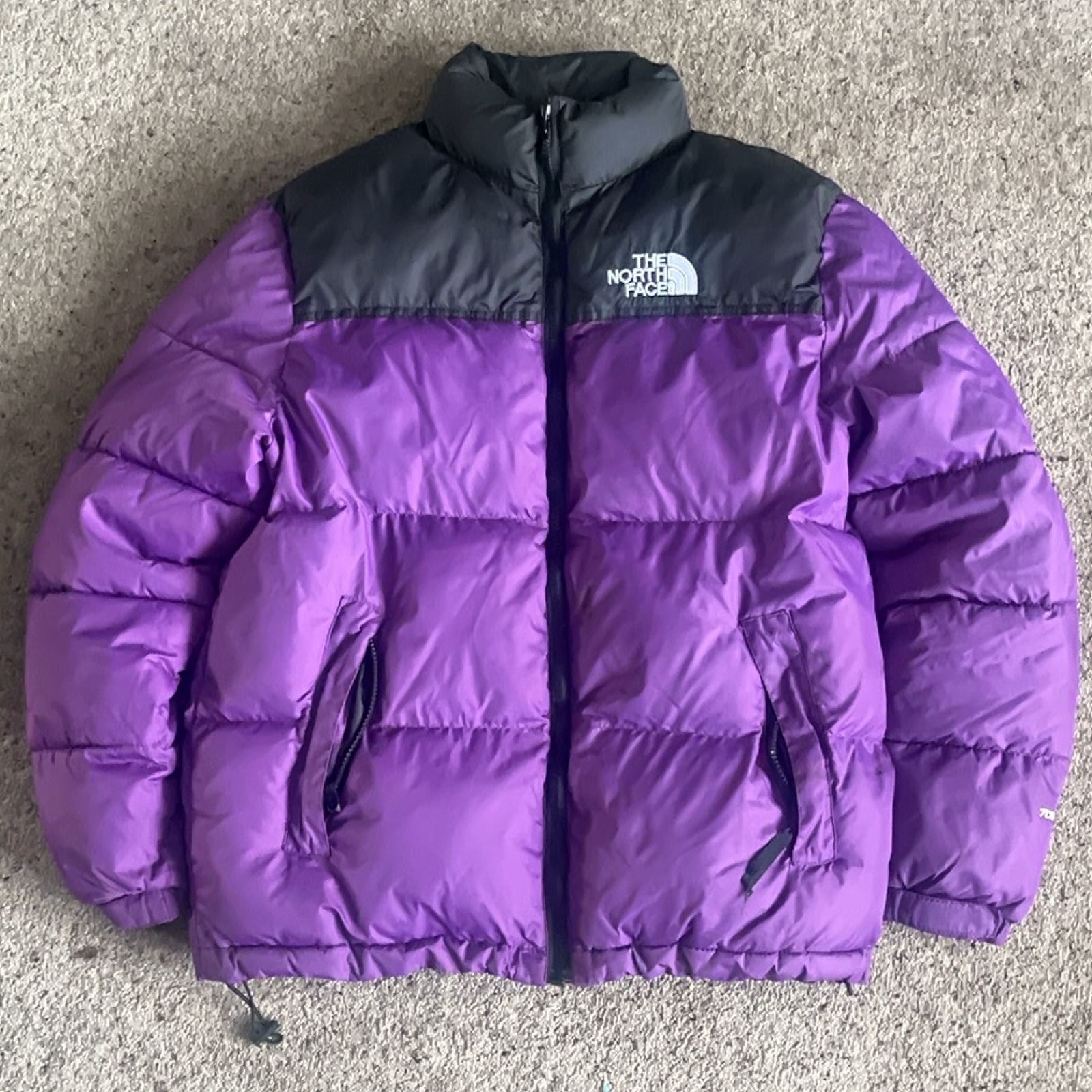 The North Face Purple & Black Puffer Jacket UK M FA17