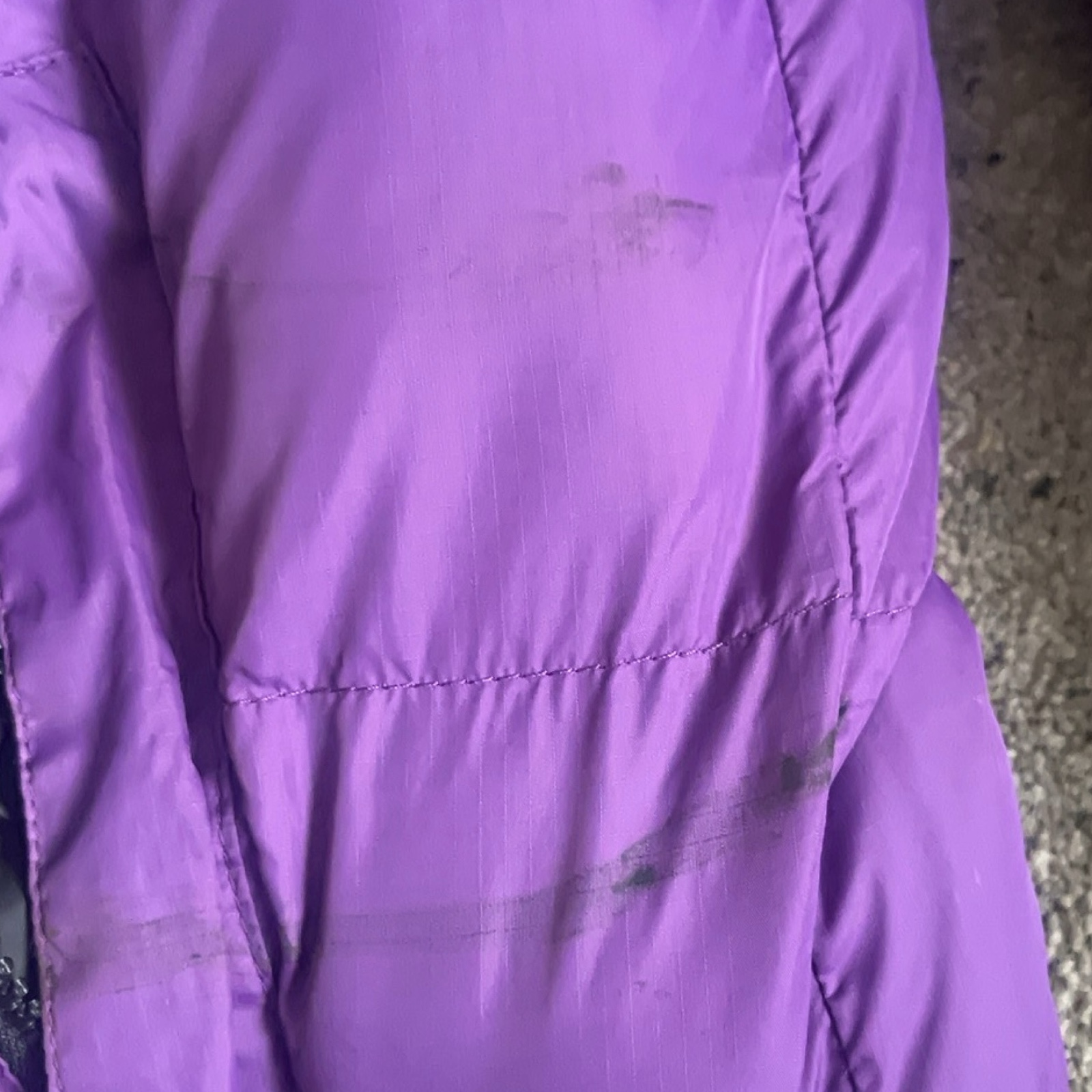 The North Face Purple & Black Puffer Jacket UK M FA17 image 6
