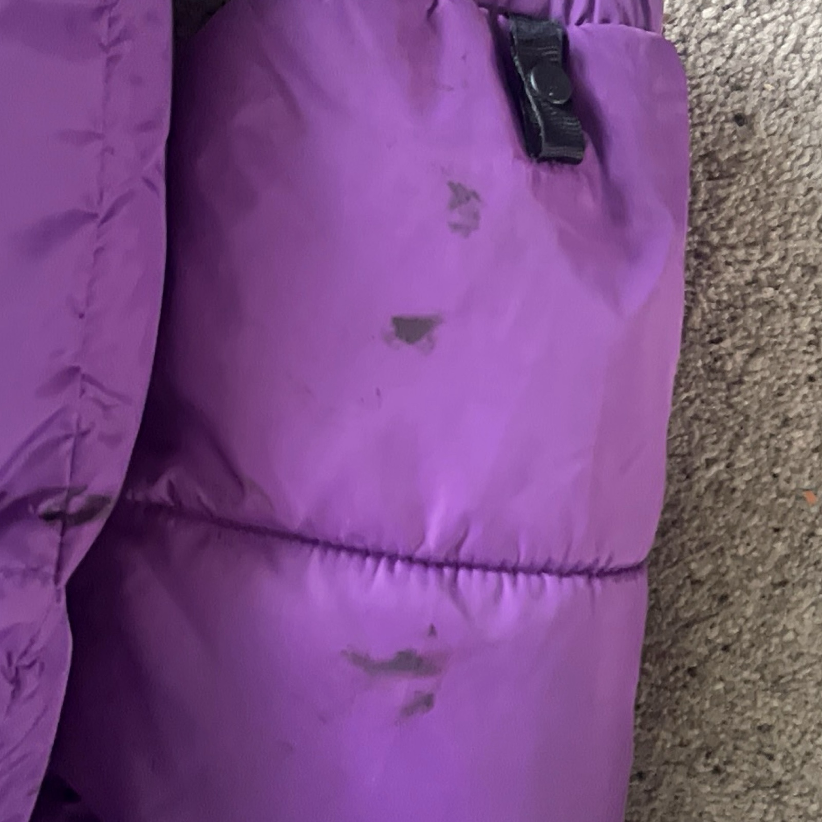 The North Face Purple & Black Puffer Jacket UK M FA17 image 10