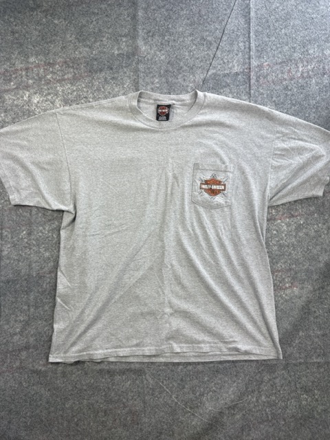Harley-Davidson Grey T-Shirt Battlefield Graphic 2XL