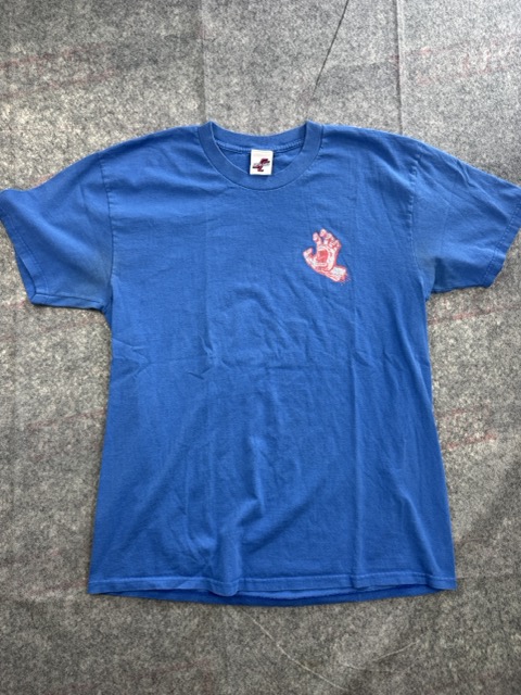 Santa Cruz Blue T-Shirt Screaming Hand Graphic M