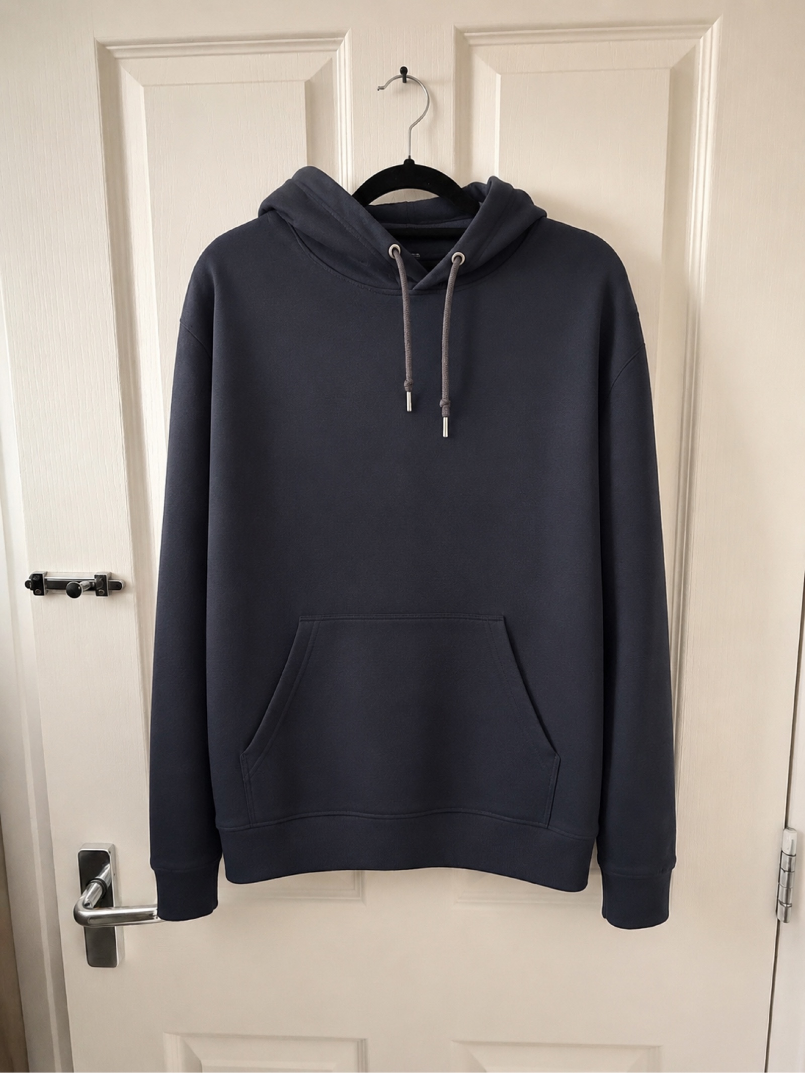 Fruit of the Loom Navy Hoodie Small Soft Fleece Lined