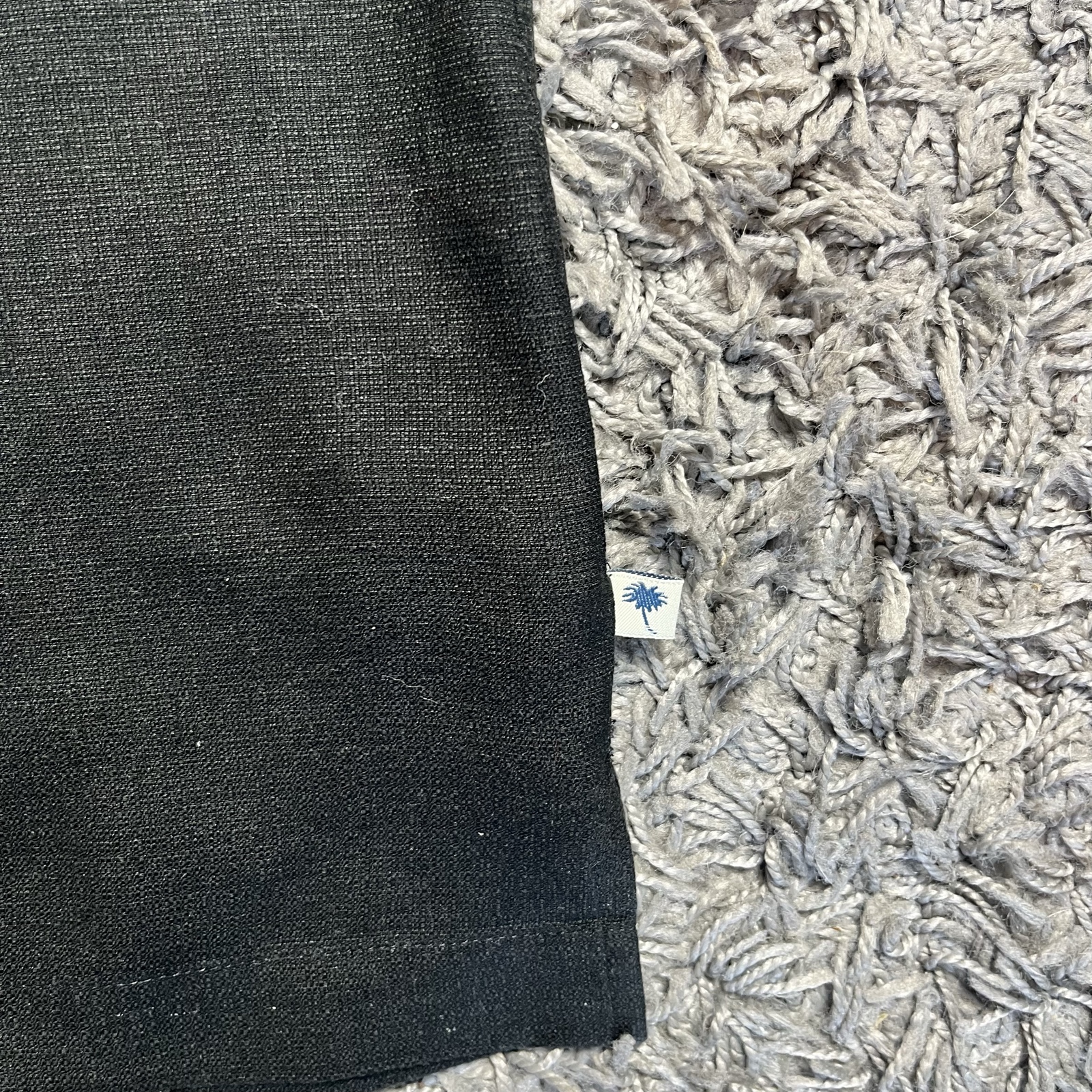 Island Shores Black Silk Shirt Medium Short Sleeve image 4