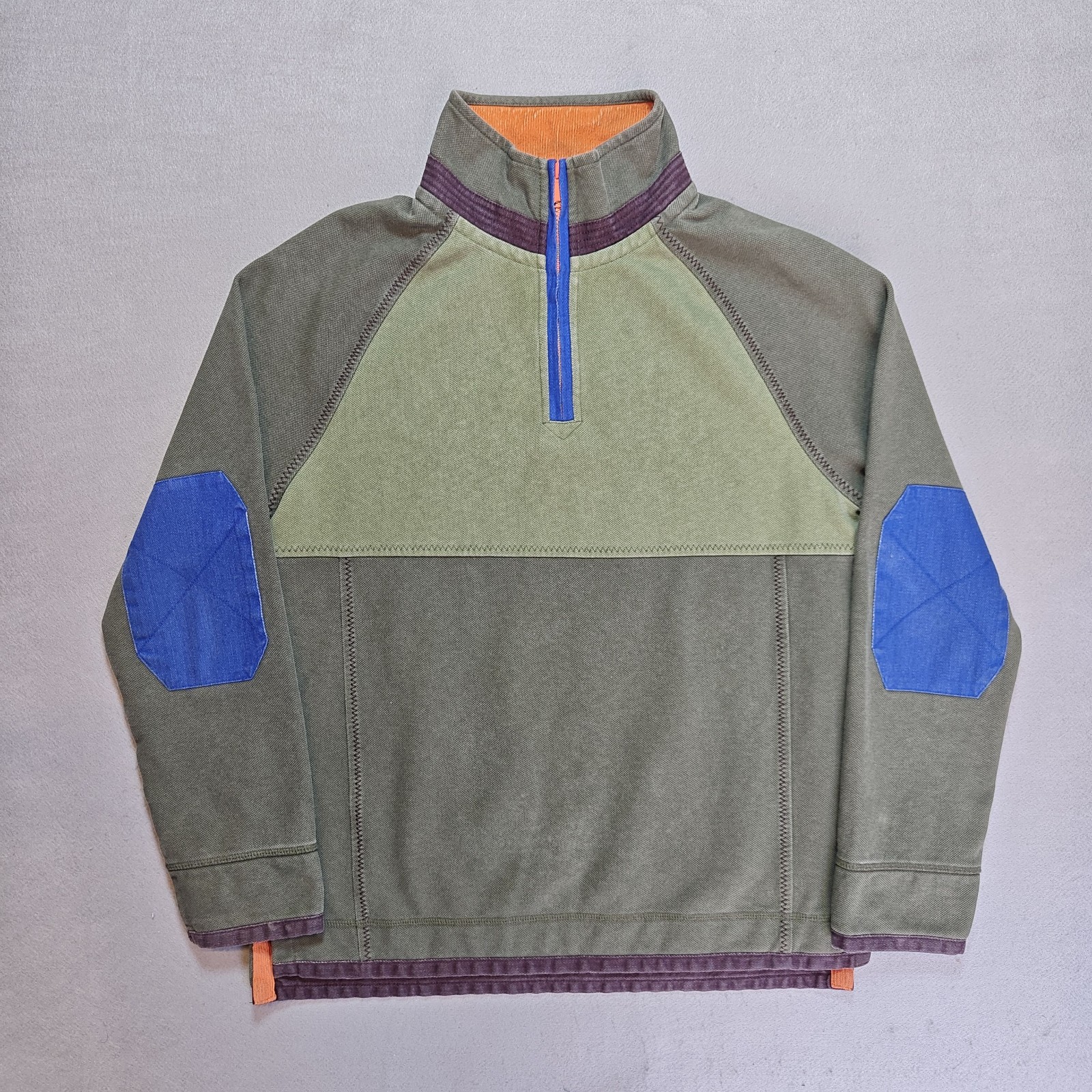 Fat Face Airlie Half Zip Sweatshirt Pullover Mens Small Olive Green