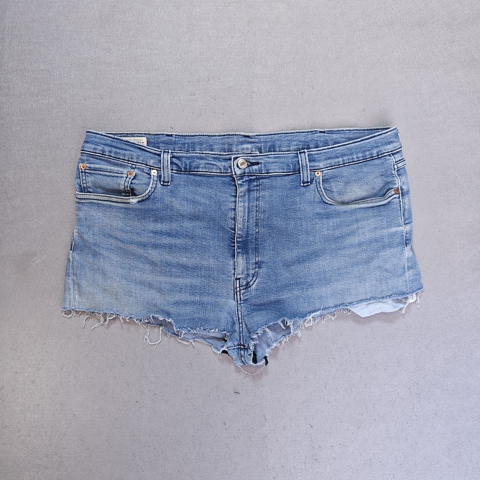 Levi's Premium Light Blue Denim Cutoff Shorts Women's Light Blue W42