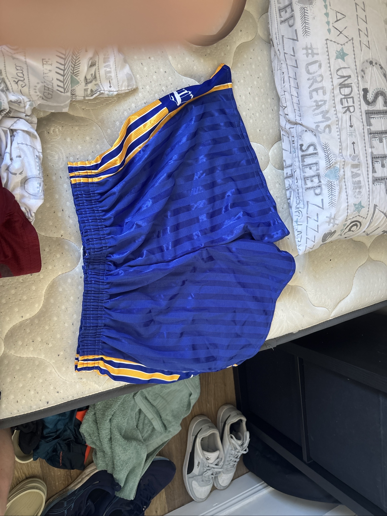 O'Neills Blue & Yellow Sports Shorts Small Elastic Waist