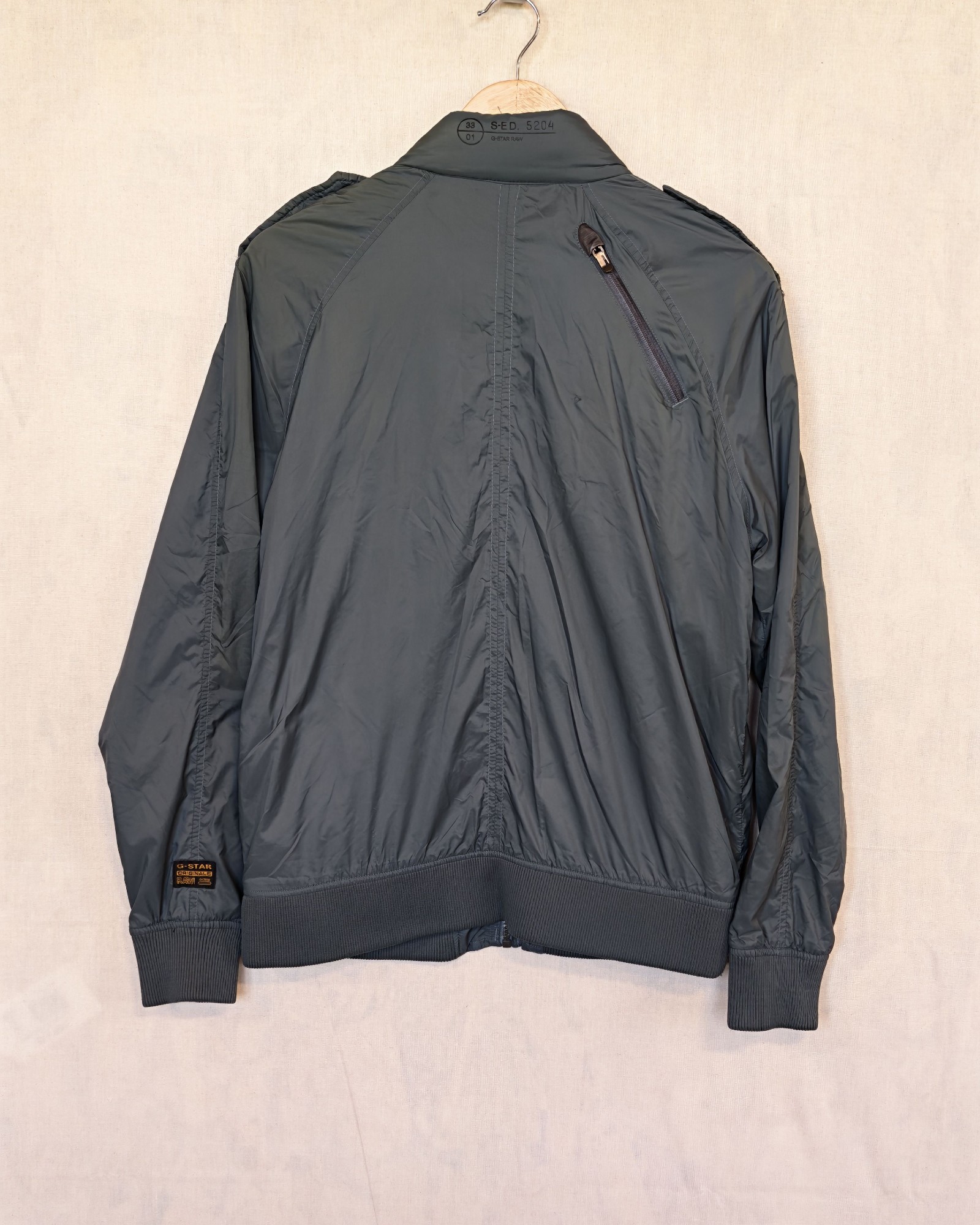 G-Star Raw Denim Grey Polyamide Jacket Medium image 2