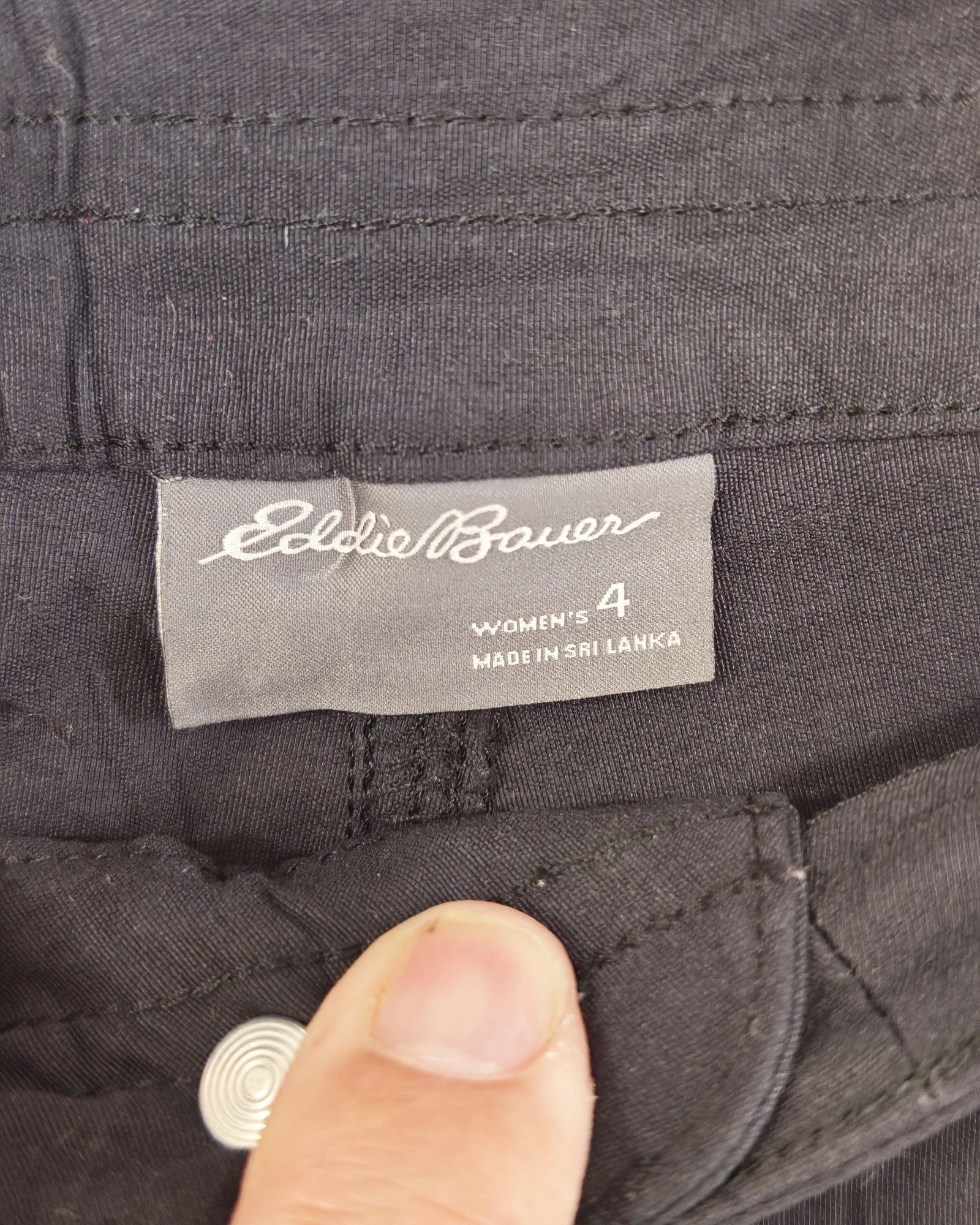 Eddie Bauer Black Slim Fit Trousers Women US4/UK8 Gorpcore image 3