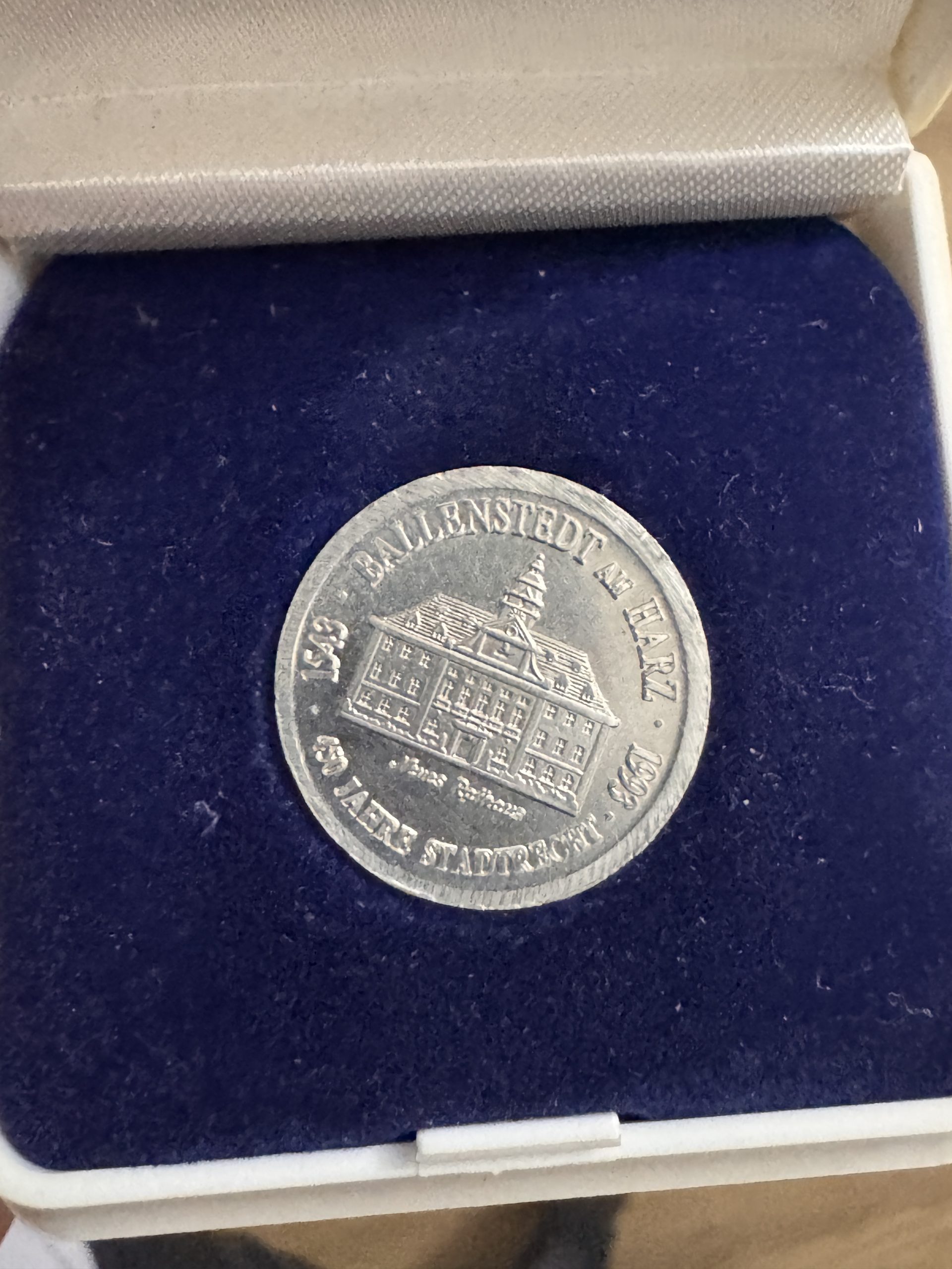 450 Jahre Stadtrecht Ballenstedt Am Harz 1993 Commemorative Coin