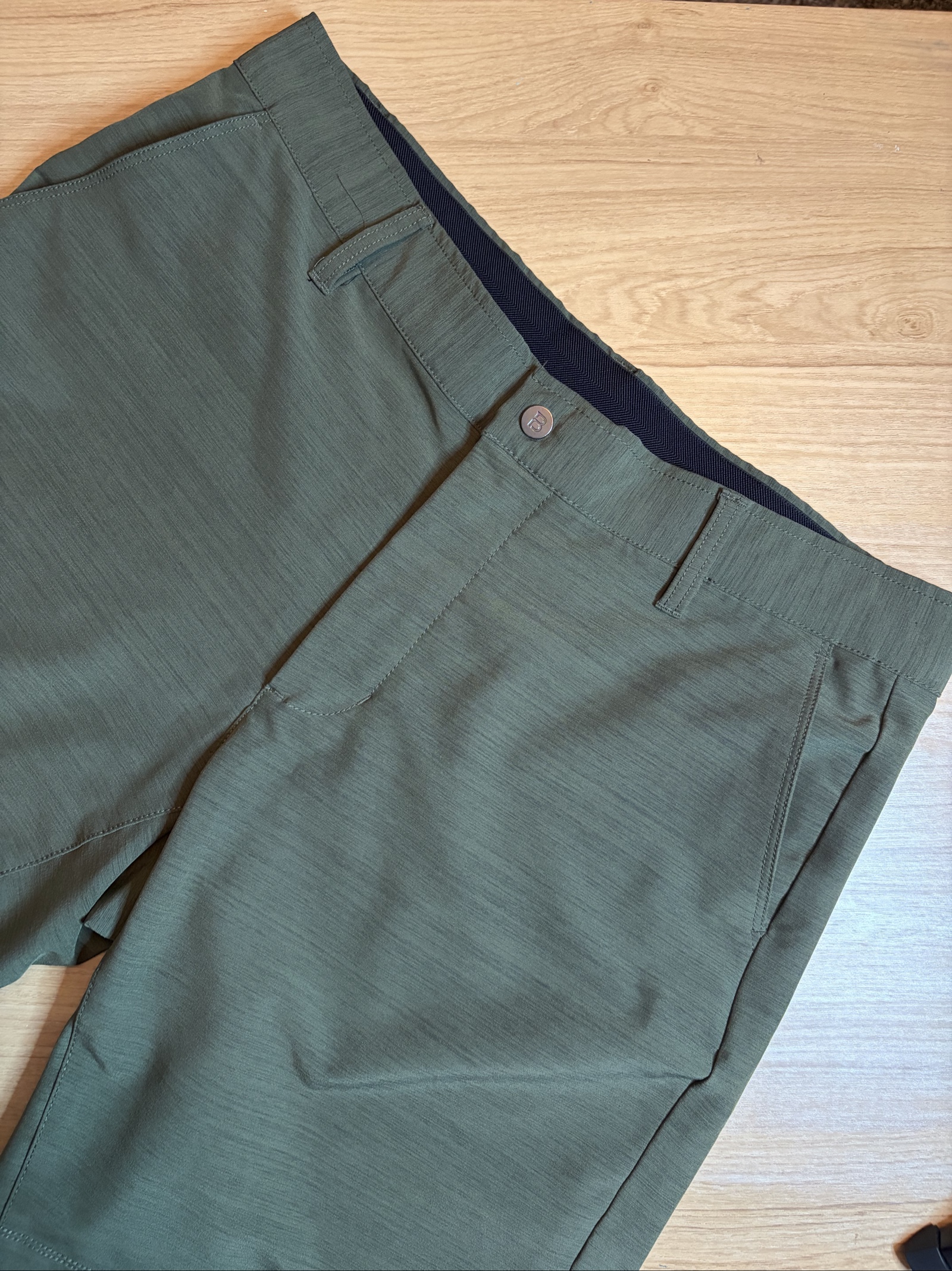 BYLT Olive Green Kinetic Shorts Large Stretch