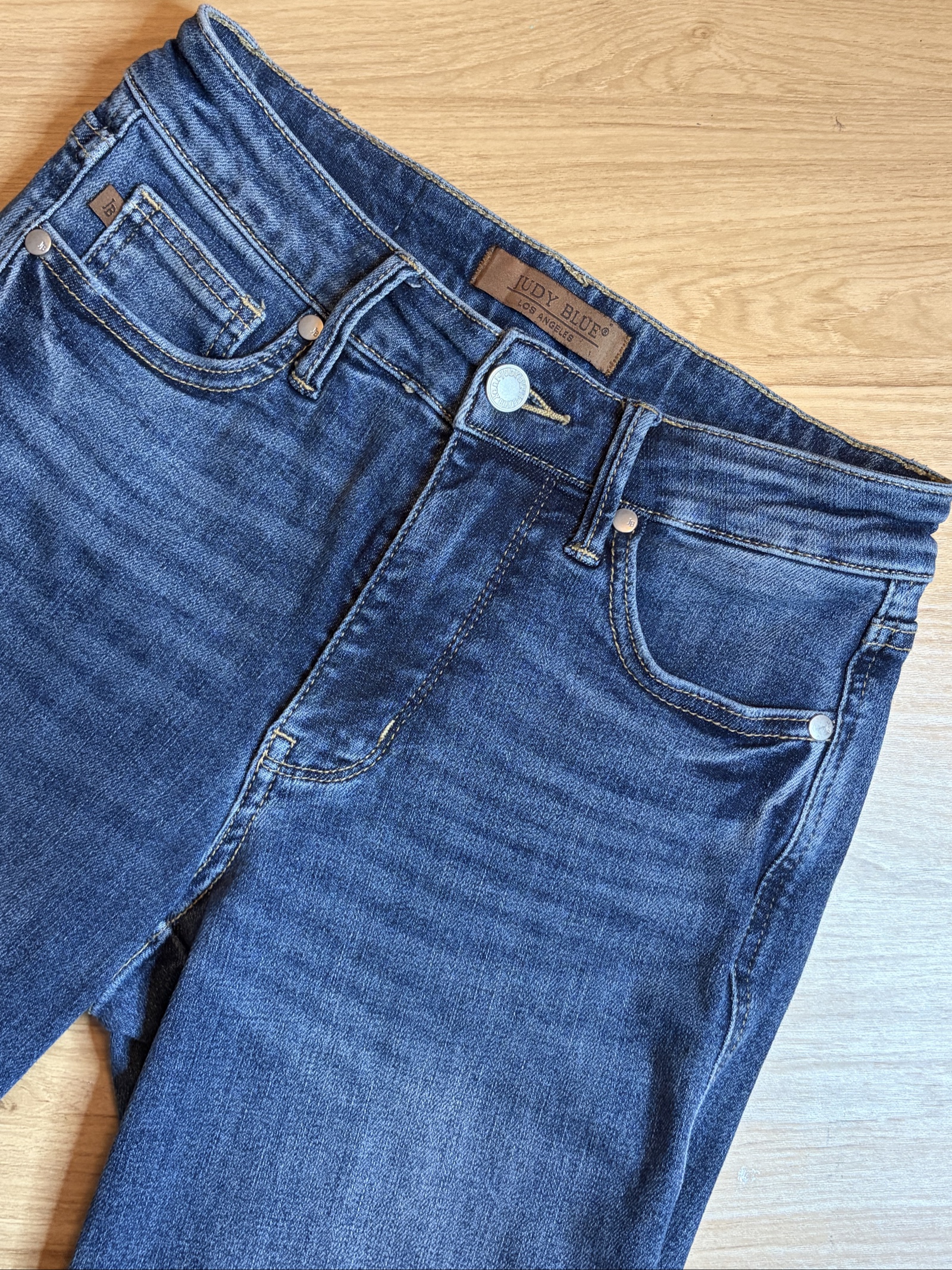 Judy Blue Blue Denim Jeans Size 25 Frayed Hem