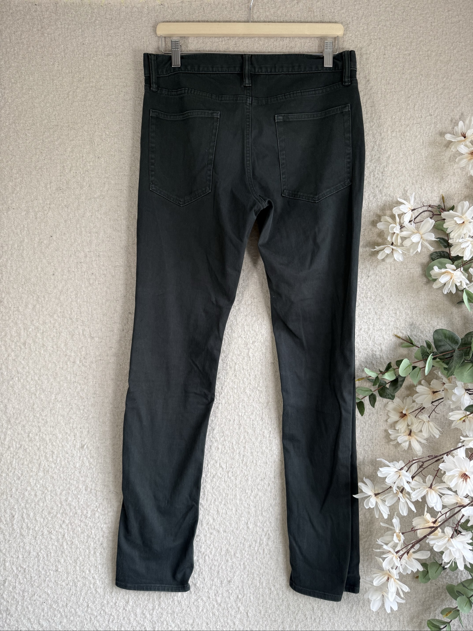 Gu green Stretch Skinny Jeans UK 8 Classic Denim Cotton Blend image 4
