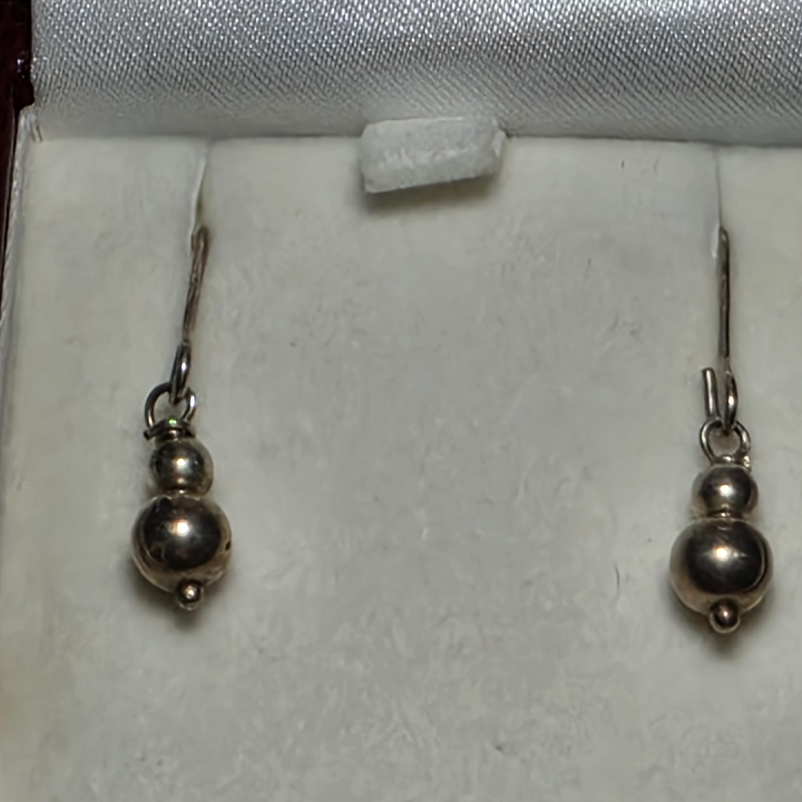 Unbranded Silver Tone Drop Earrings Approx 2.5 cm Length