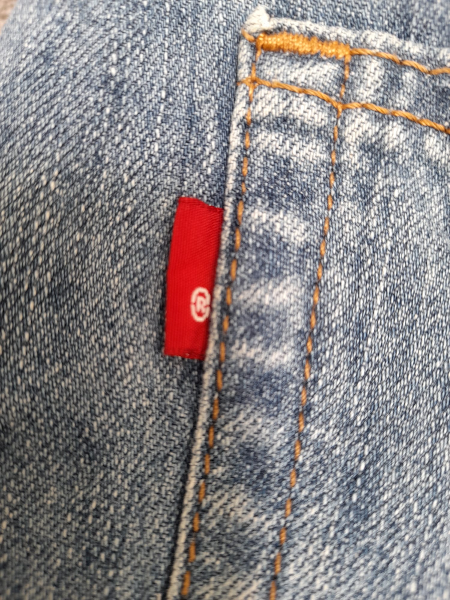 Levi's Blue Denim 511 Slim Fit Jeans Red Tab 38" image 3