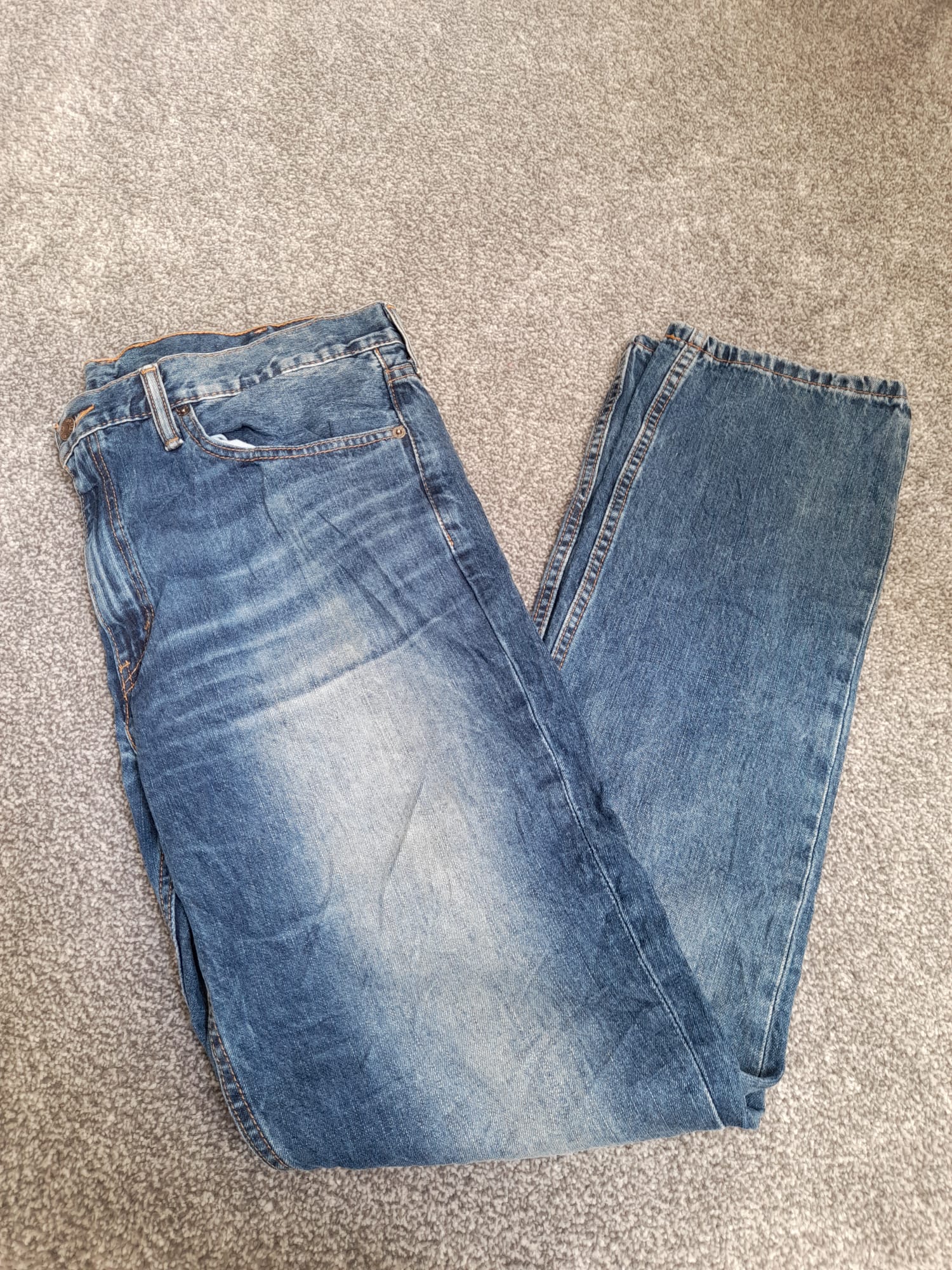 Levi's Blue Denim 511 Slim Fit Jeans Red Tab 38" image 8