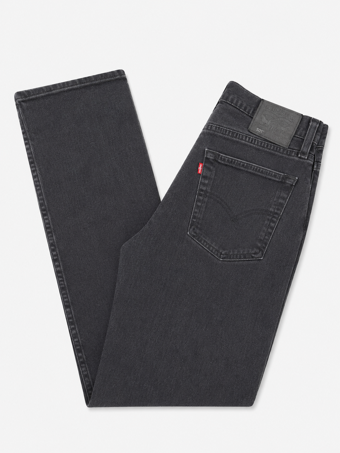 Levi's Black 502 Slim Taper Jeans Red Tab 35"