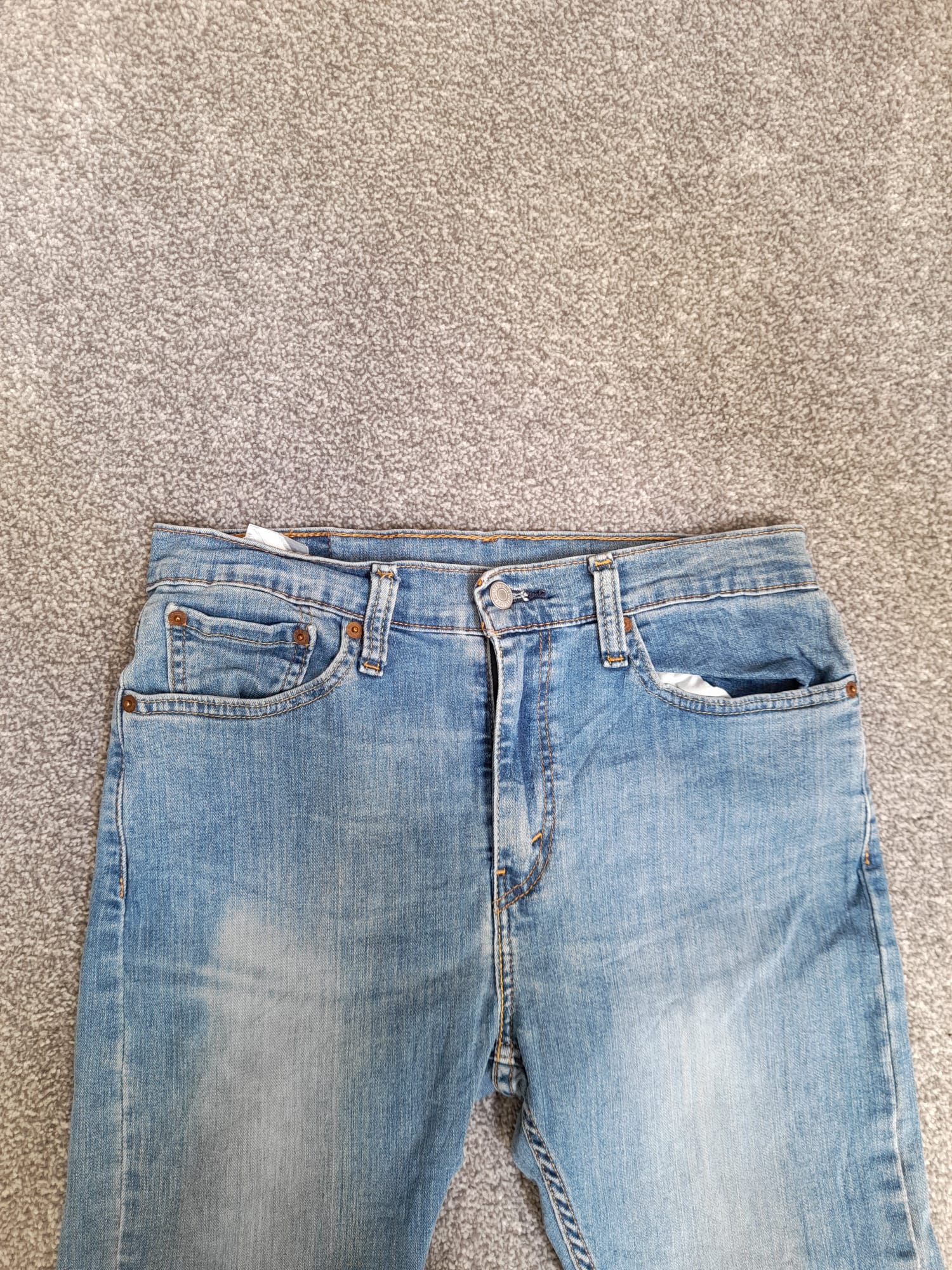 Levi's Light Blue Denim Waist Slim Fit Jeans Red Tab 31" image 3
