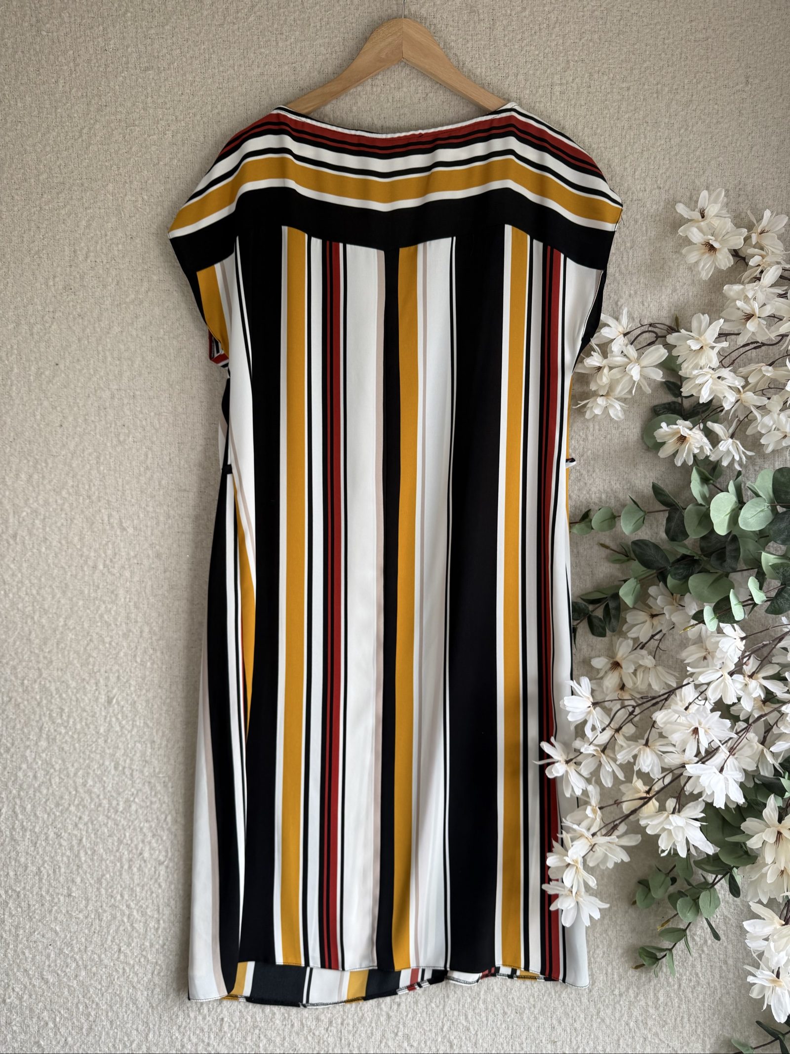 Principles Multicolor Striped Dress UK 16 Elegant Casual Shift Dress image 4