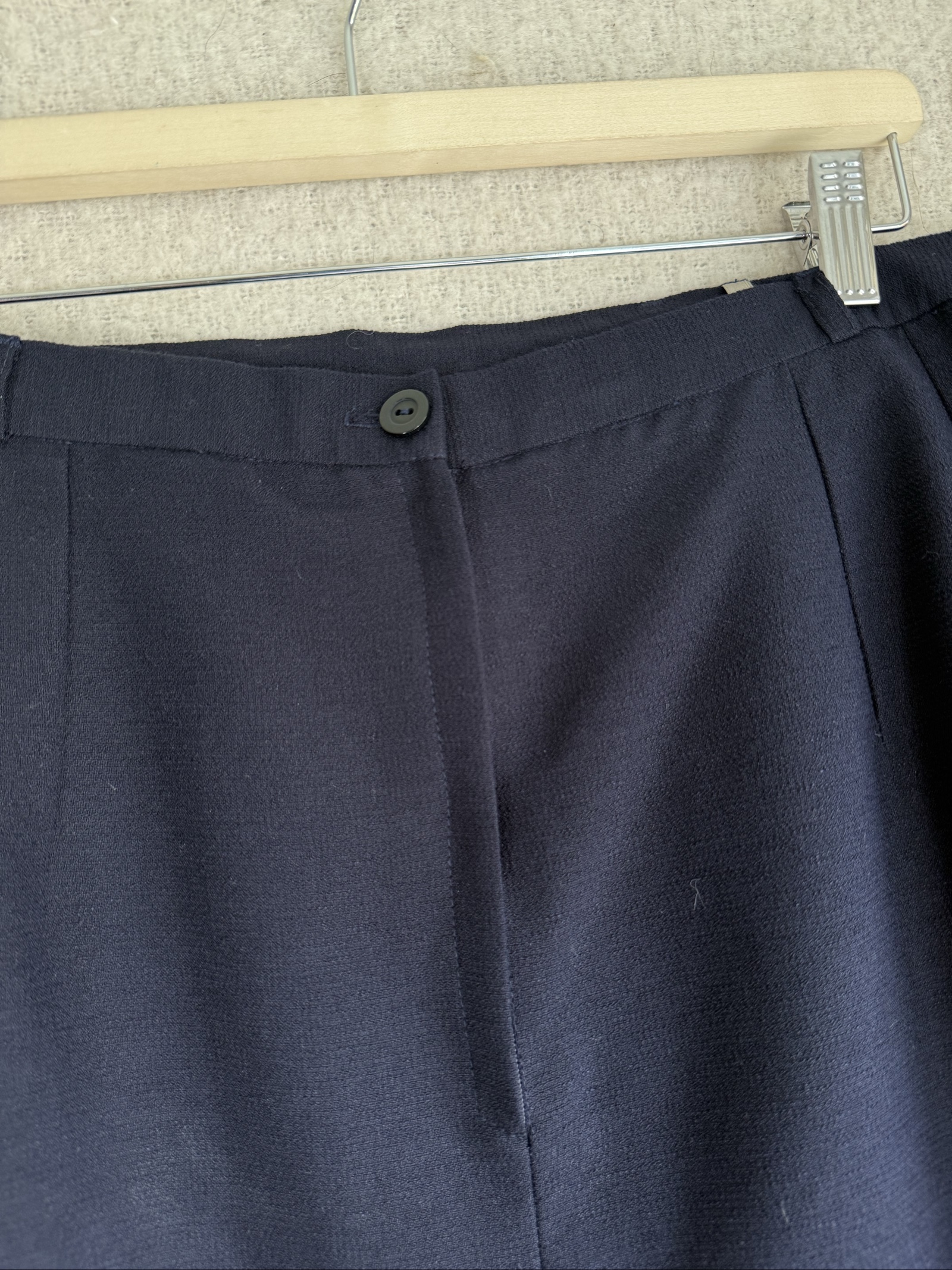 Yessica Navy Blue Skirt UK 20 Classic Office Knee Length Workwear image 5