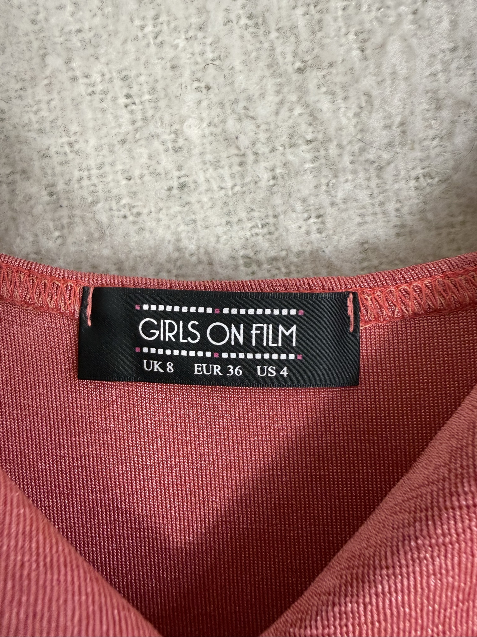 Girls on Film Pink Wrap Front Maxi Dress UK 8 Sleeveless Elegant Summer image 3