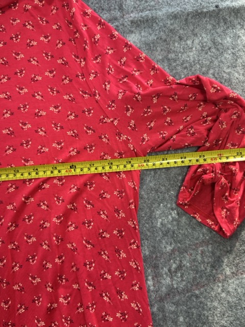 Lascana Red Floral Print Top GB 18/20 image 6