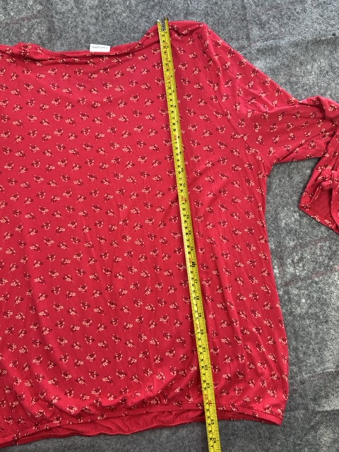 Lascana Red Floral Print Top GB 18/20 image 7