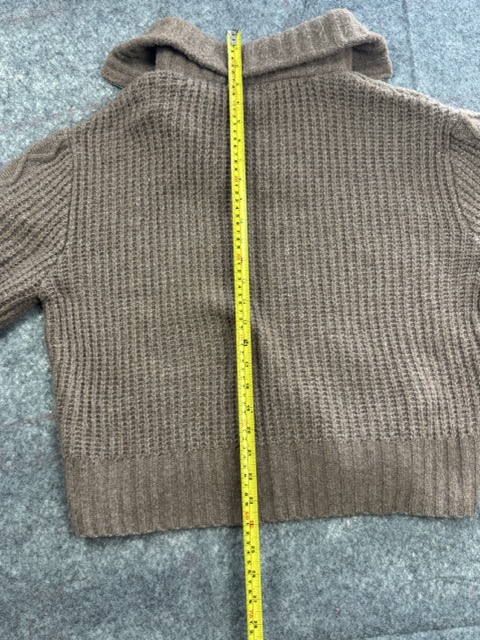 Ruby Moon Brown Knit Zip Sweater L image 6