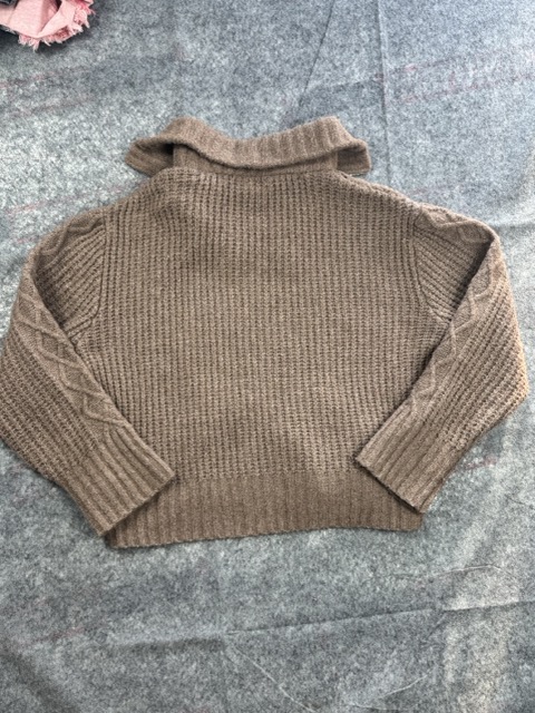 Ruby Moon Brown Knit Zip Sweater L image 8