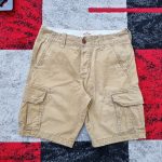 Hollister Beige Cargo Shorts Medium Paint Mark