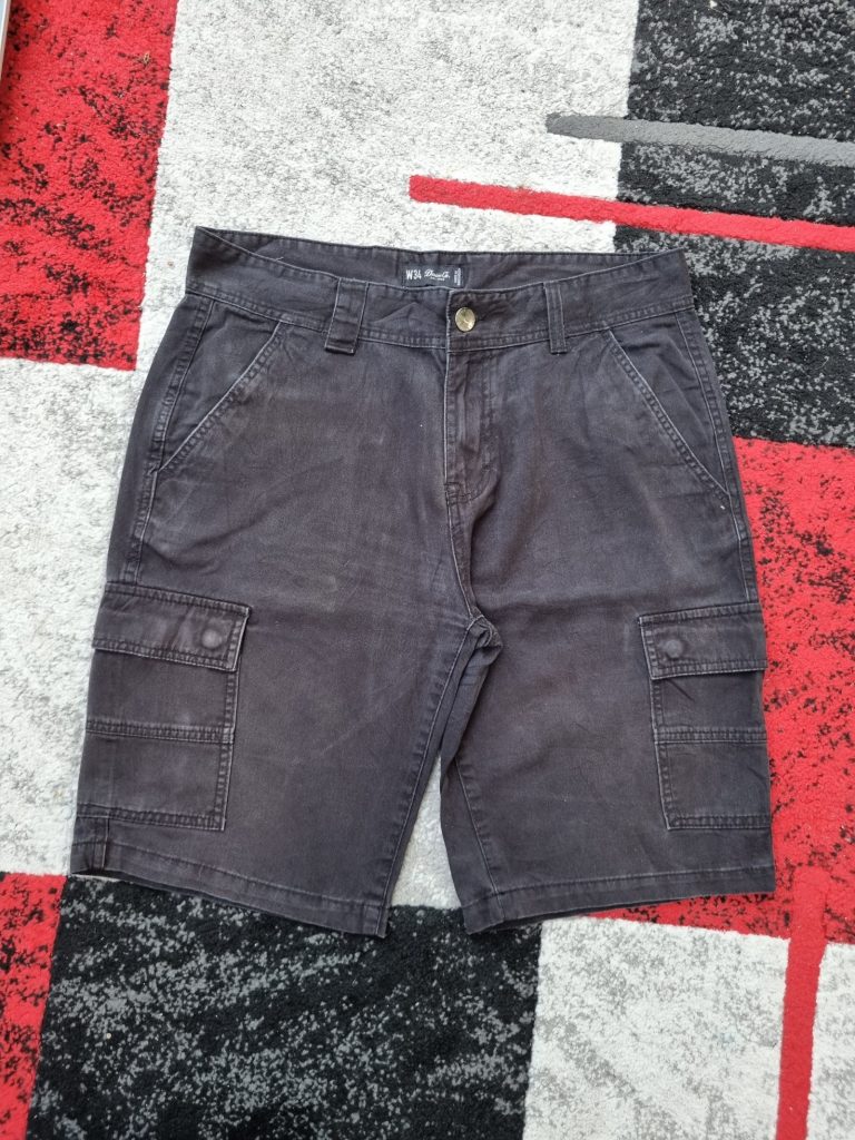 Denim Co. Black Cargo Shorts W34 Utility Style
