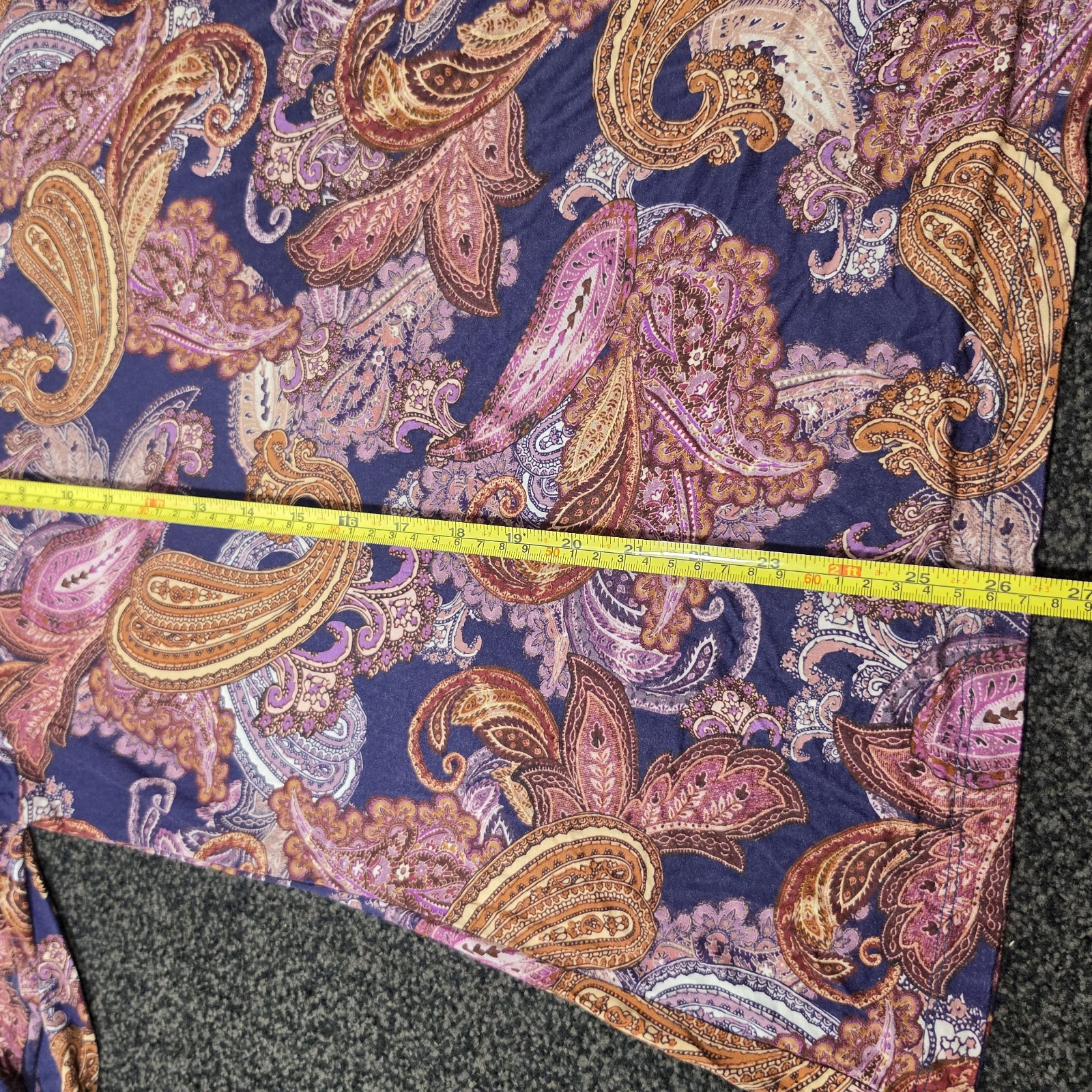 Multi Paisley Print Long Sleeve Top Size 2L image 3