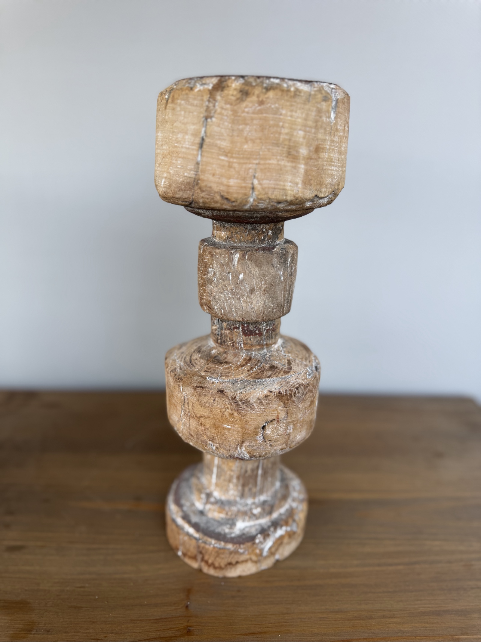 Rustic Wooden Baluster Candle Holder Rustic Wooden Baluster Candle Holder perfect as an Ceremonial Piece image 2