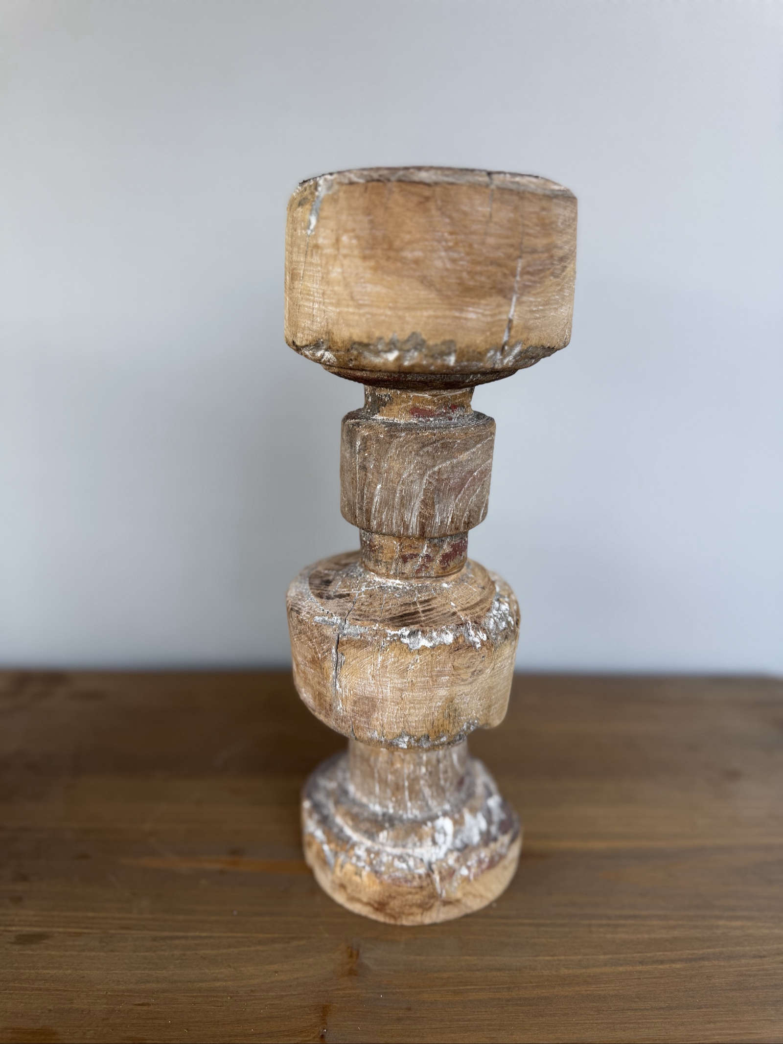 Rustic Wooden Baluster Candle Holder Rustic Wooden Baluster Candle Holder perfect as an Ceremonial Piece image 3