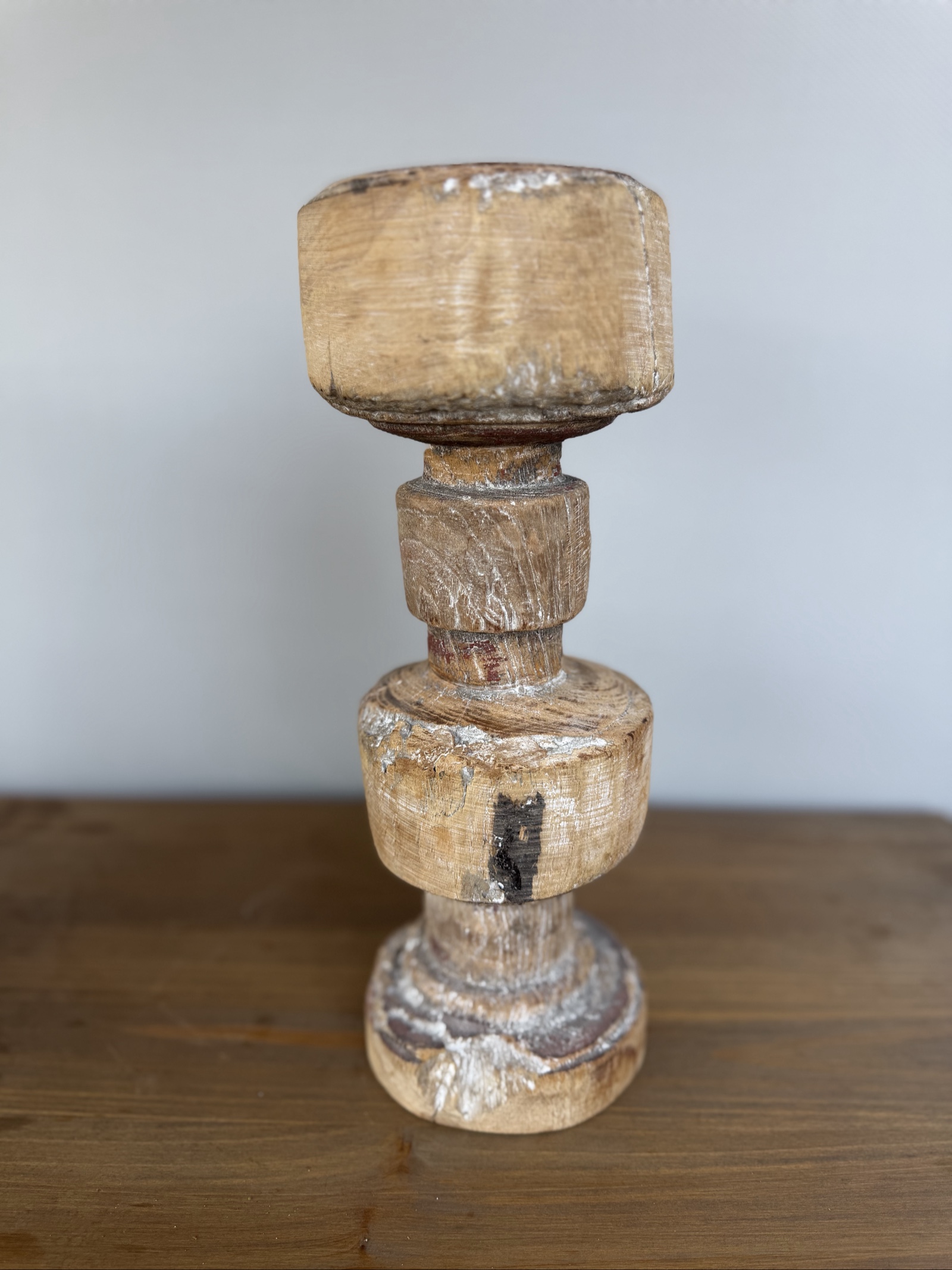 Rustic Wooden Baluster Candle Holder Rustic Wooden Baluster Candle Holder perfect as an Ceremonial Piece image 4