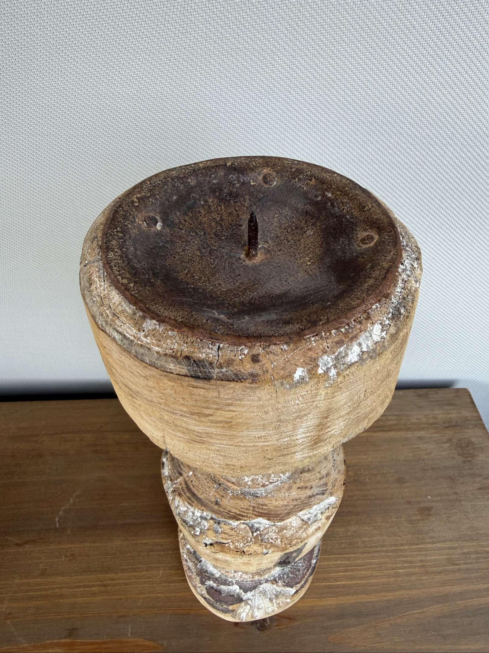 Rustic Wooden Baluster Candle Holder Rustic Wooden Baluster Candle Holder perfect as an Ceremonial Piece image 5