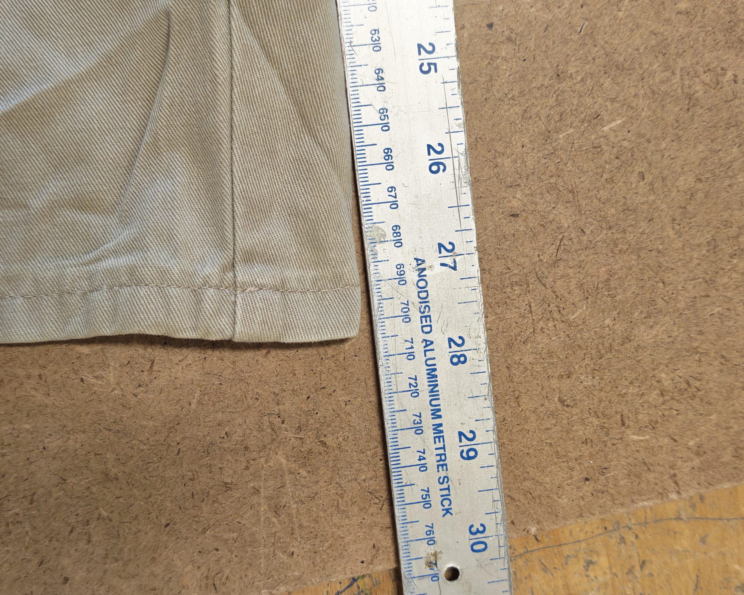 Eddie Bauer Beige Cotton Trousers 30 Waist Relaxed Fit image 5