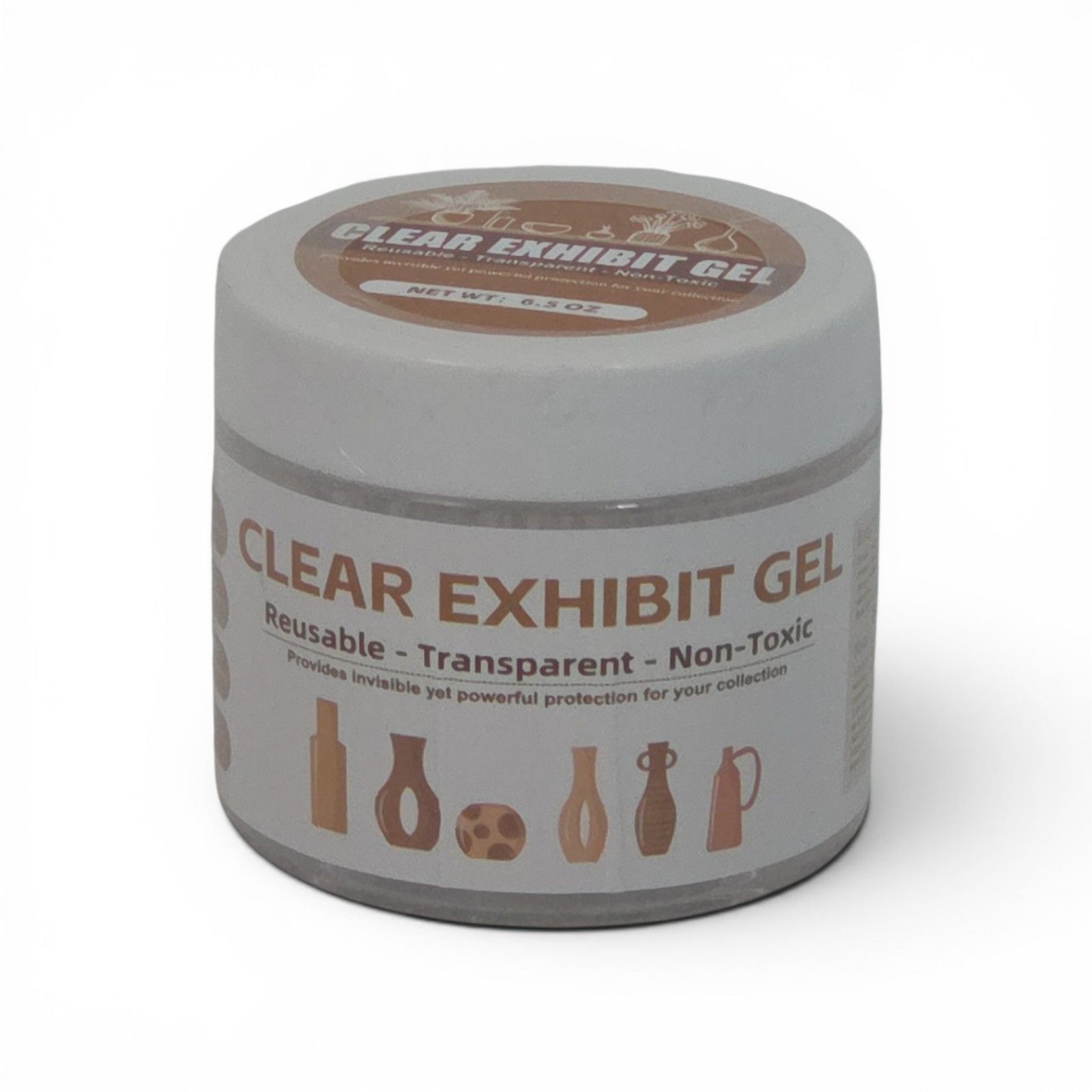Clear Exhibit Gel Reusable Transparent Adhesive Gel 6.5 oz