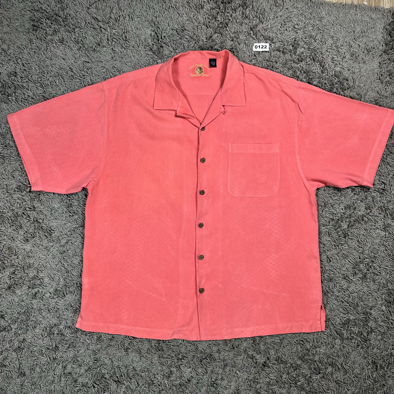 Eagle Dry Goods Co Pink Silk Shirt XL Signature Series