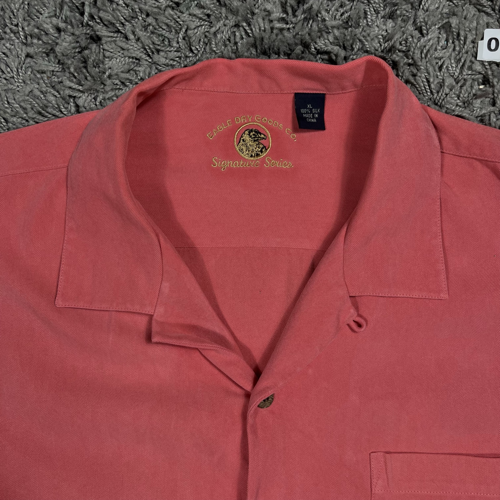 Eagle Dry Goods Co Pink Silk Shirt XL Signature Series image 2
