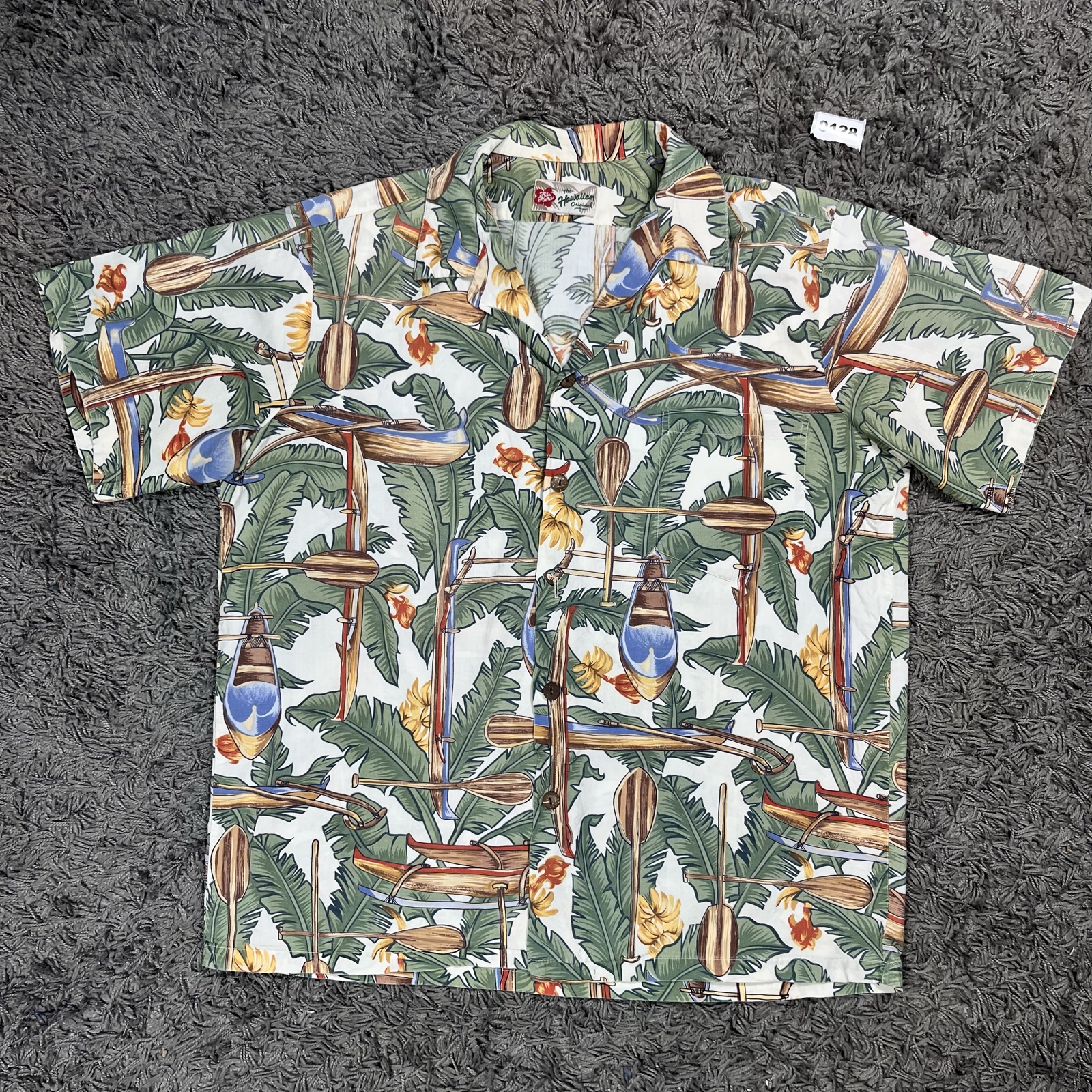 Hilo Hattie Multi Tropical Print Hawaiian Shirt Small Casual