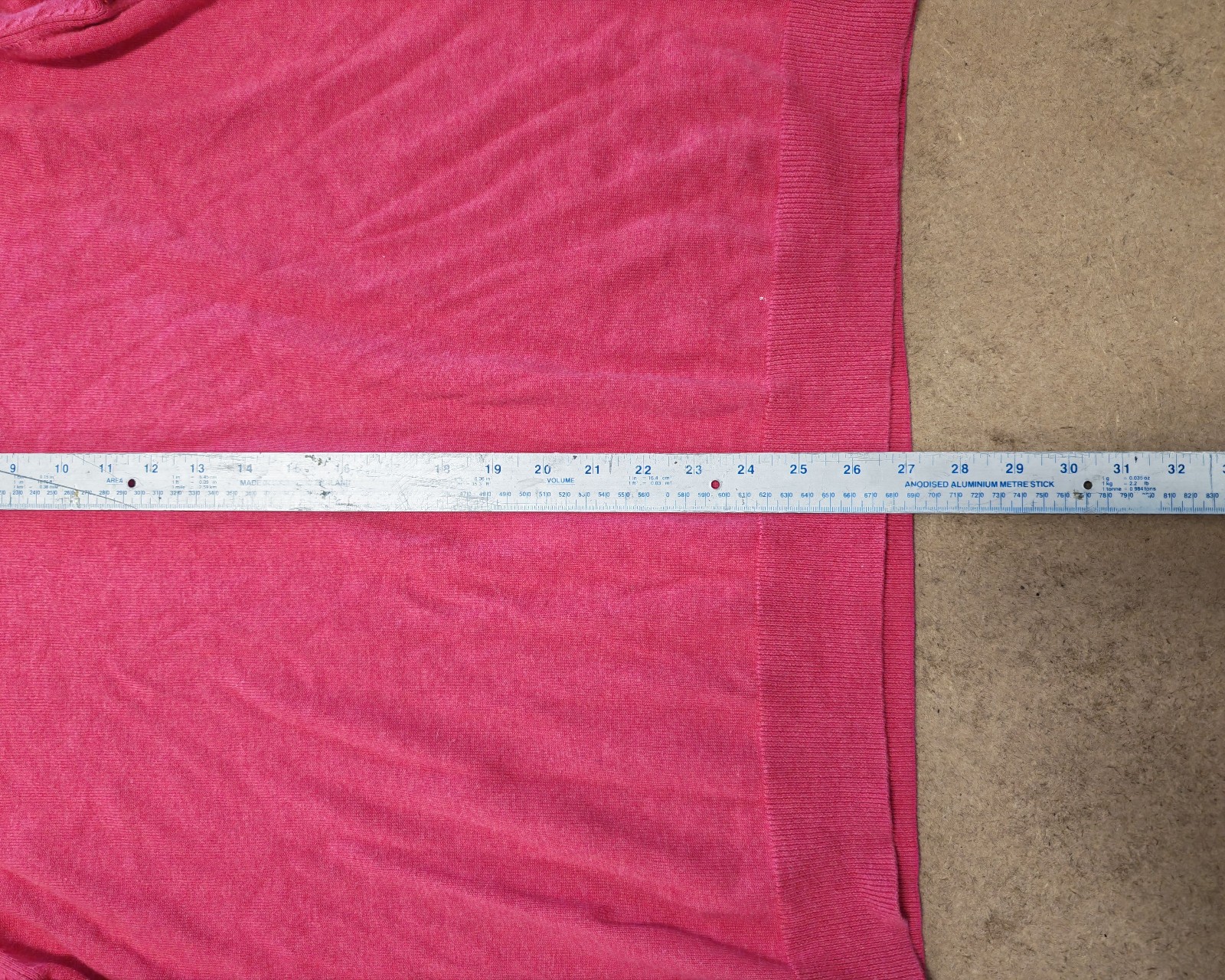 Gant Red Cotton V-Neck Jumper XL image 7
