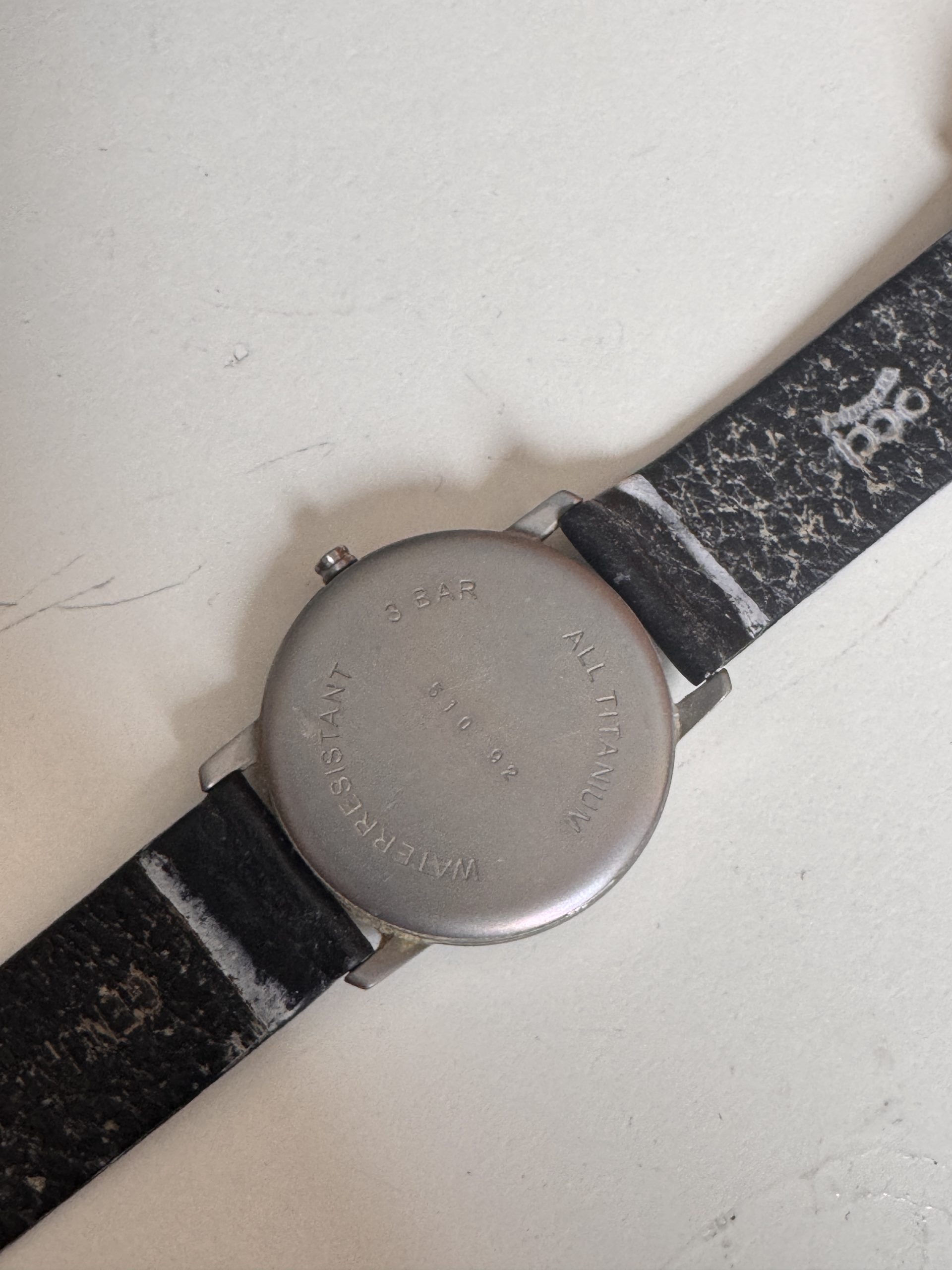 Boccia Titanium Silver Dial Black Leather Strap Watch image 9