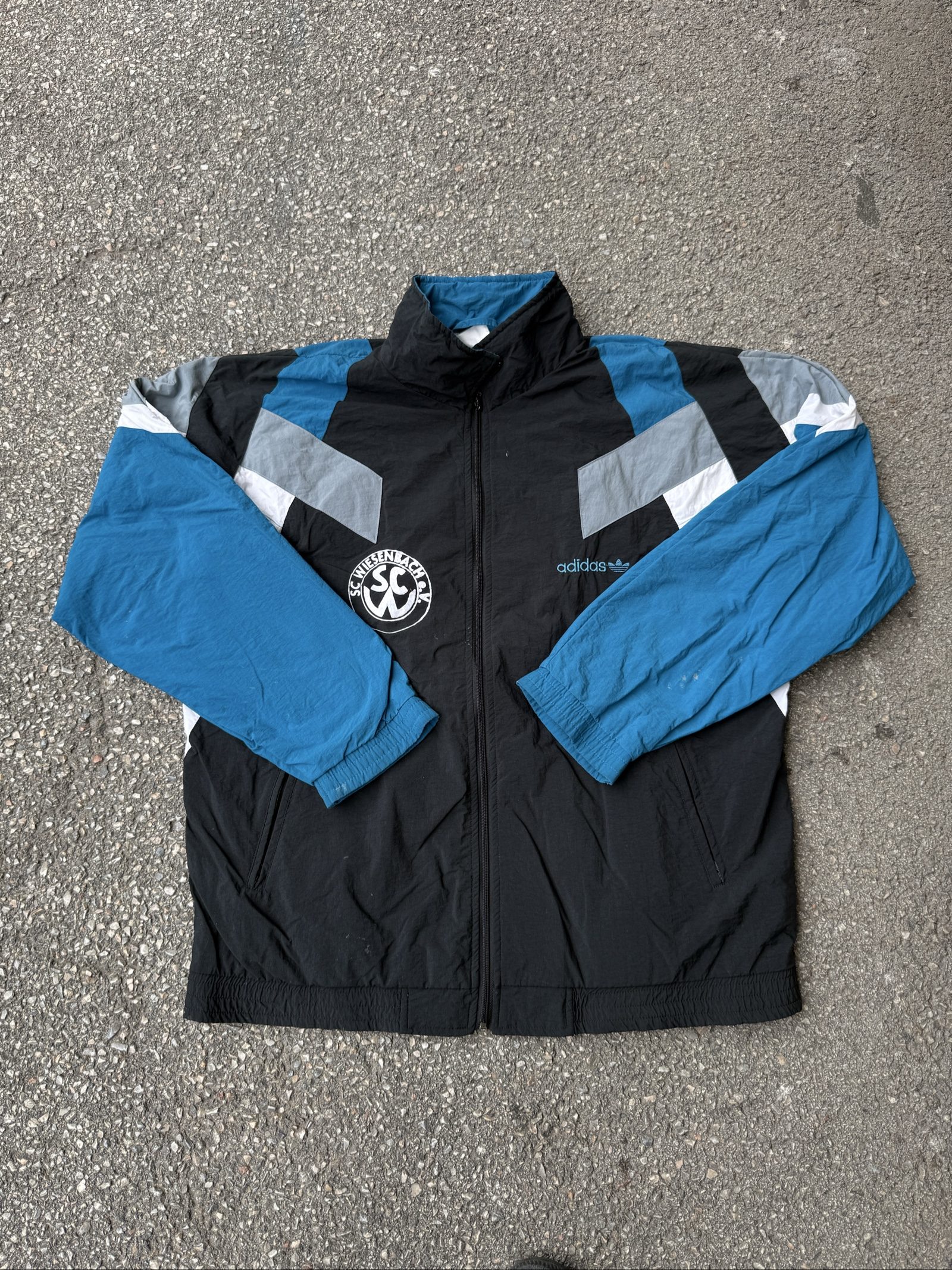 Adidas Black & Blue SC Weissenbach Track Jacket M