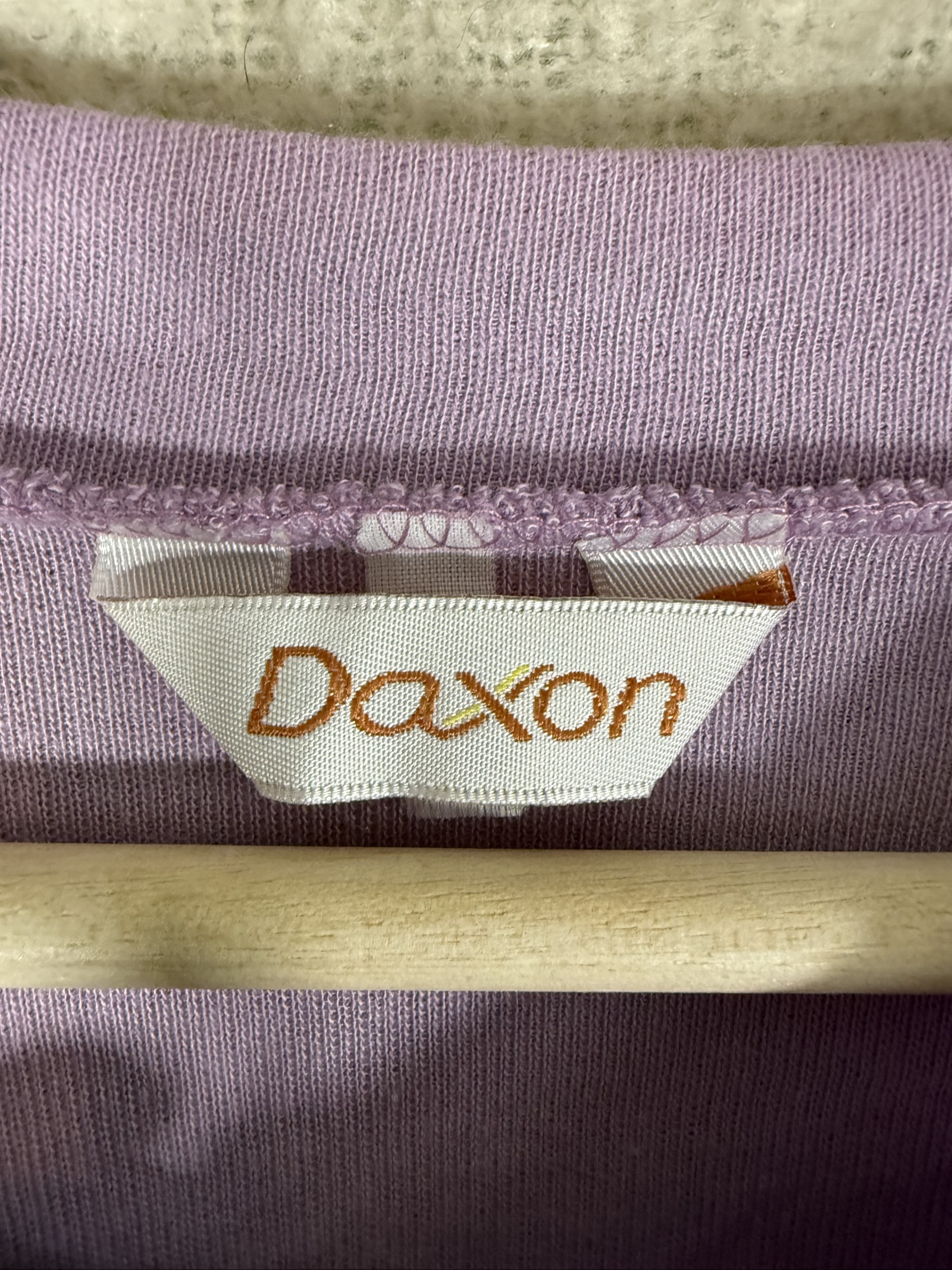 Daxon Purple Long Sleeve Top UK 14 Lace Detail Oversized Casual image 3