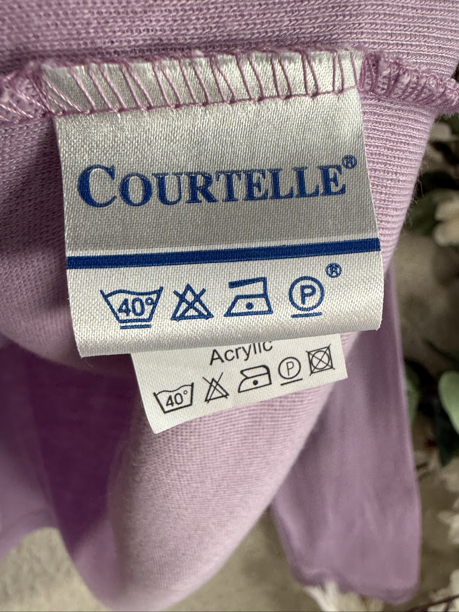 Daxon Purple Long Sleeve Top UK 14 Lace Detail Oversized Casual image 5