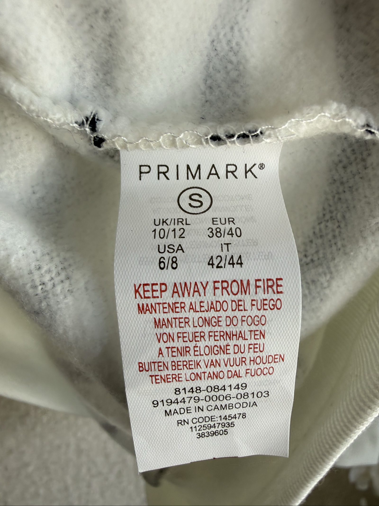 Primark Navy & White Striped Crew Neck Sweatshirt Small Casual Jumper image 5