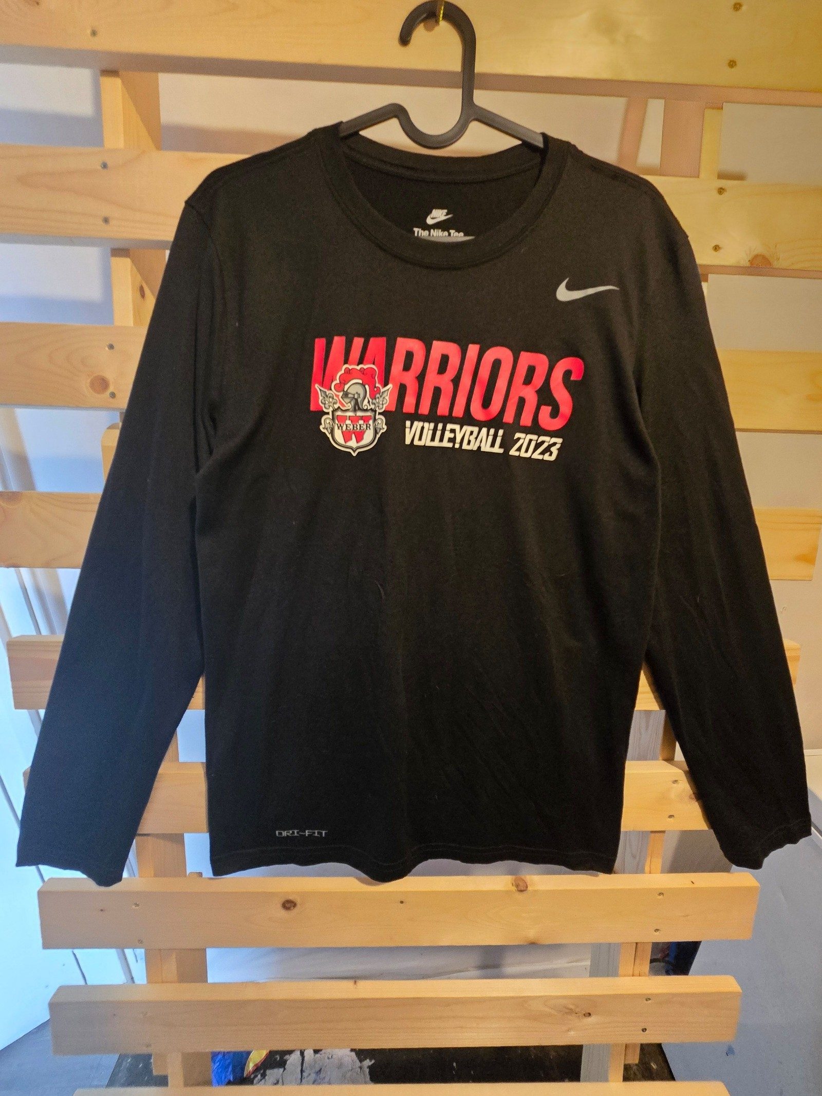 Nike Black Warriors Volleyball 2023 Long Sleeve T-Shirt Medium