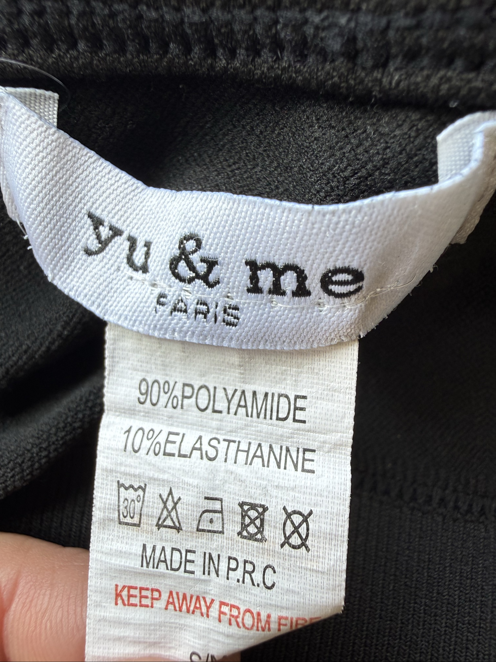 Yu & Me Black Crop Top Elastic Stretchy Sports Bralette Seamless UK S image 3